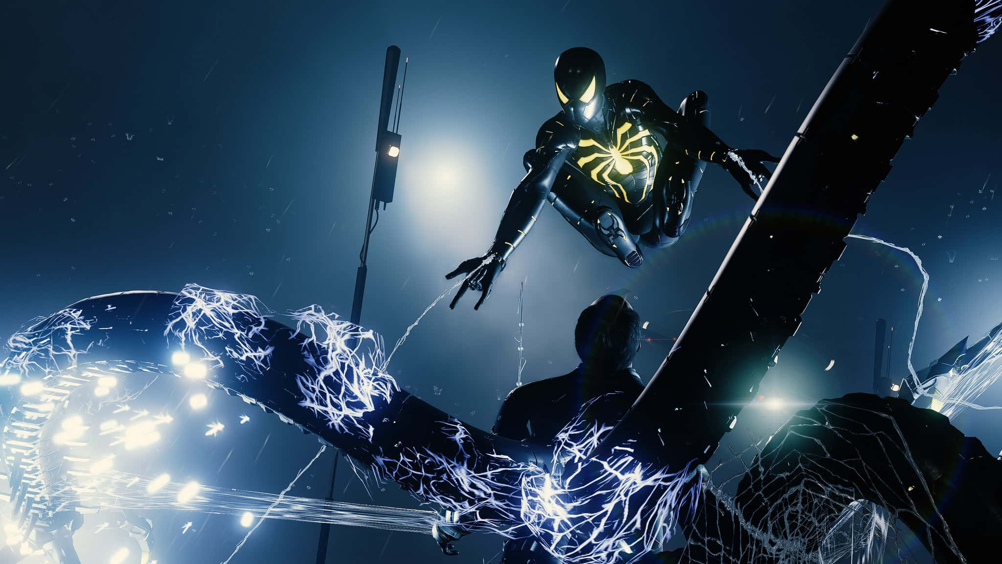 Marvel PS4 स्पाइडरमैन ब्लैक सूट वॉलपेपर