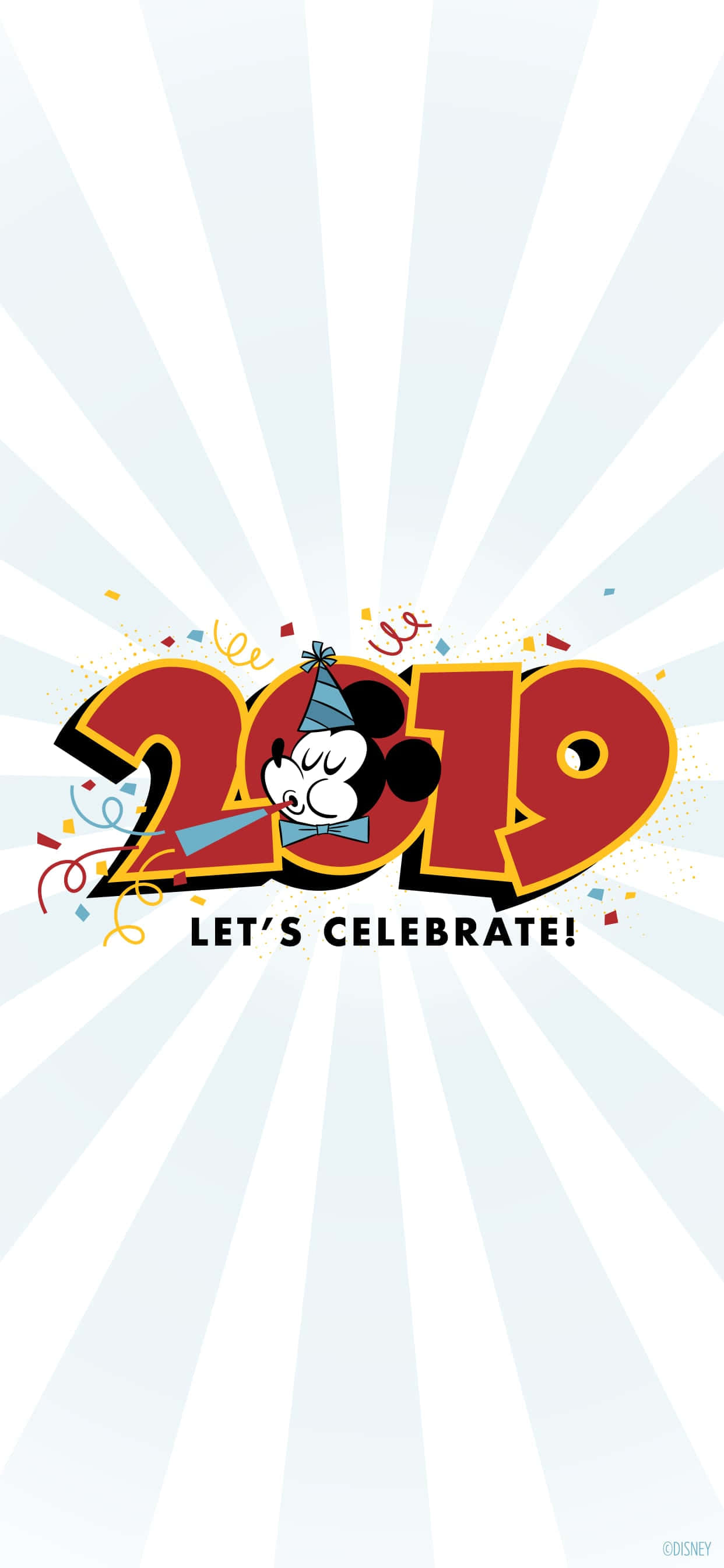 Mickey Mouse के साथ नए साल का जश्न मनाएं! वॉलपेपर