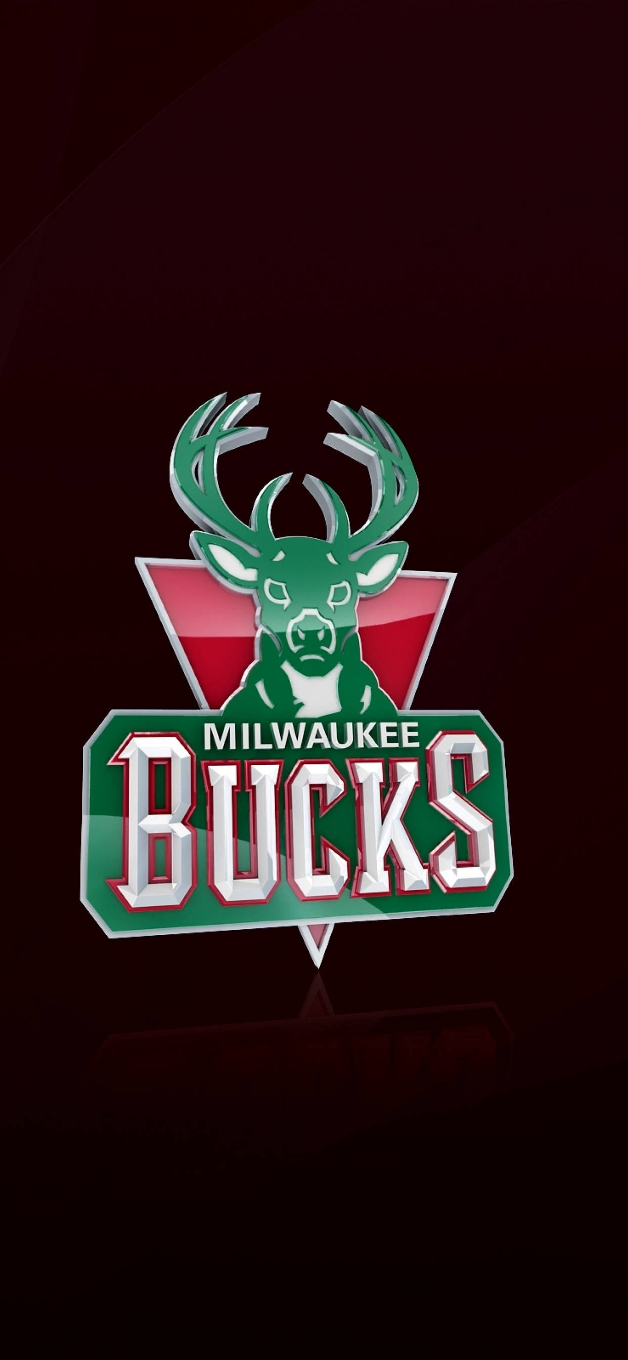 Milwaukee Bucks गहरे लाल रंग में वॉलपेपर