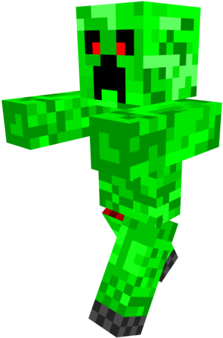 Minecraft क्रीपर चरित्र मॉडल वॉलपेपर