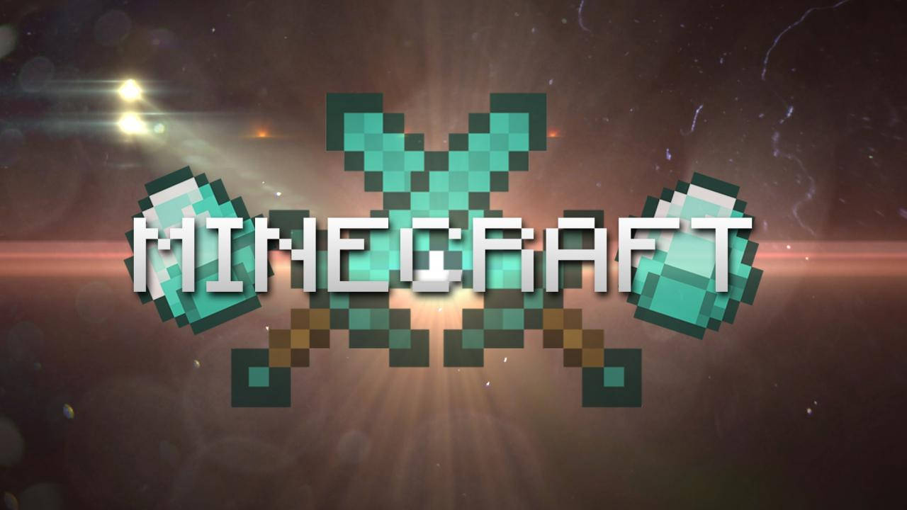 Minecraft तलवारें और हीरे वॉलपेपर