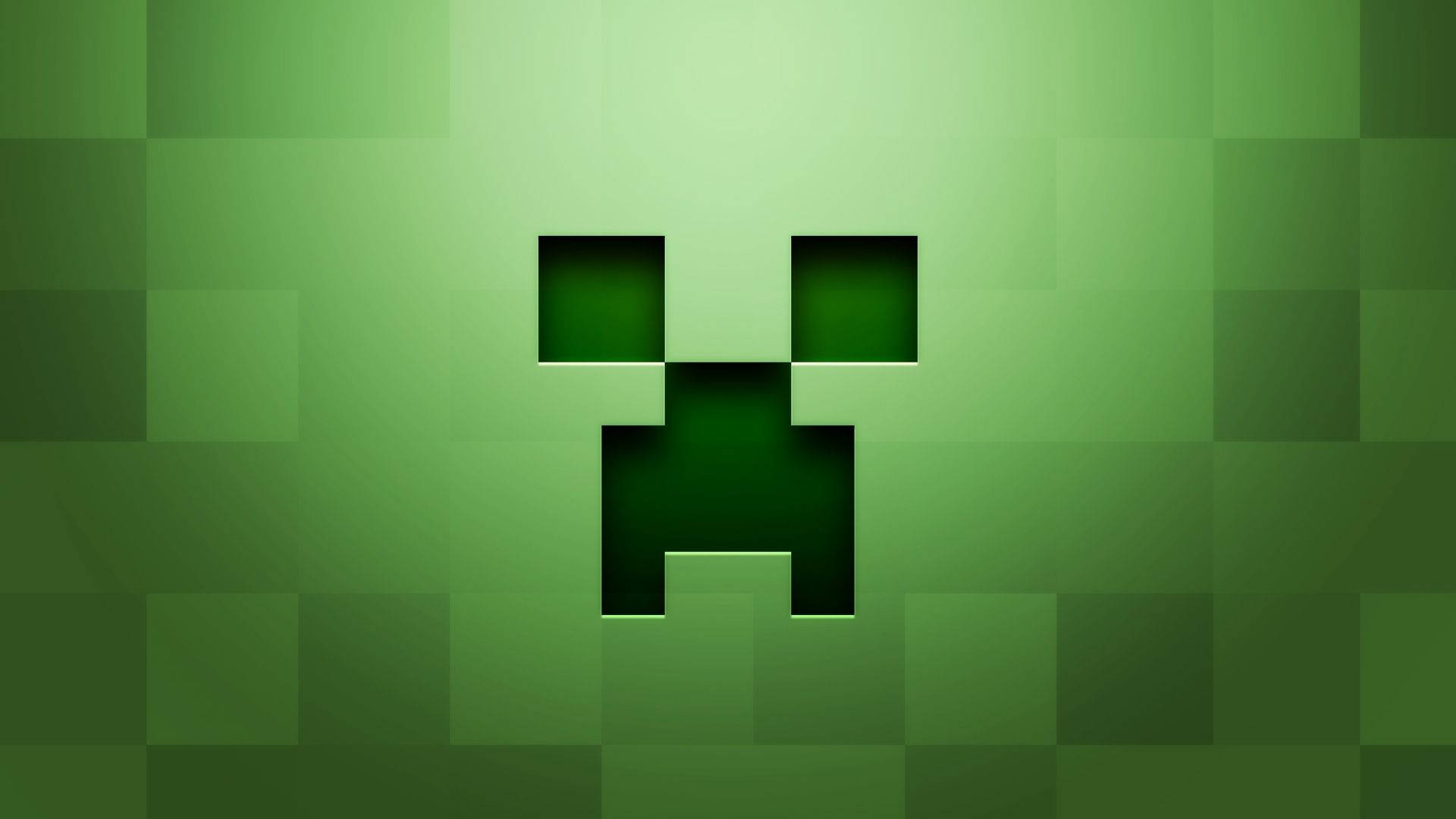 Minecraft Creeper Face चरित्र पिक्सेल वॉलपेपर — माइनक्राफ्ट वॉलपेपर