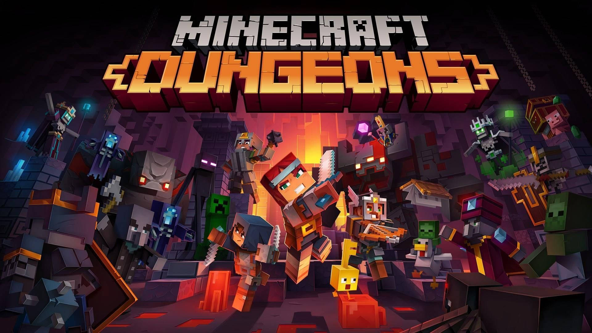 Minecraft Dungeons आधिकारिक पोस्टर वॉलपेपर
