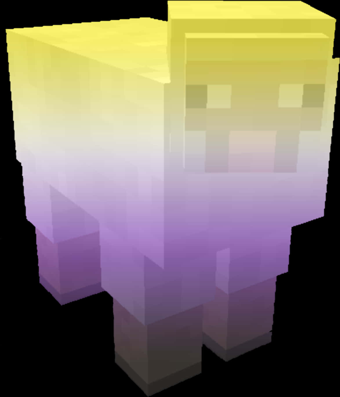 Minecraft: चमकता हुआ कैरेक्टर रेंडर वॉलपेपर