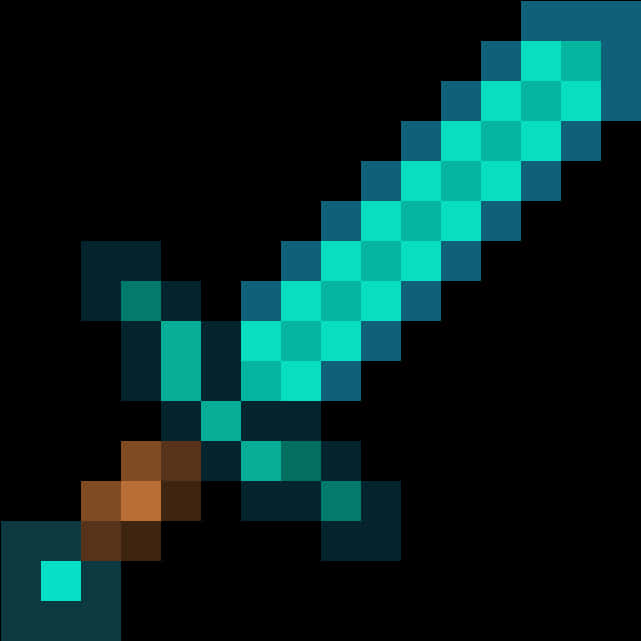Minecraft डायमंड तलवार आइकन वॉलपेपर