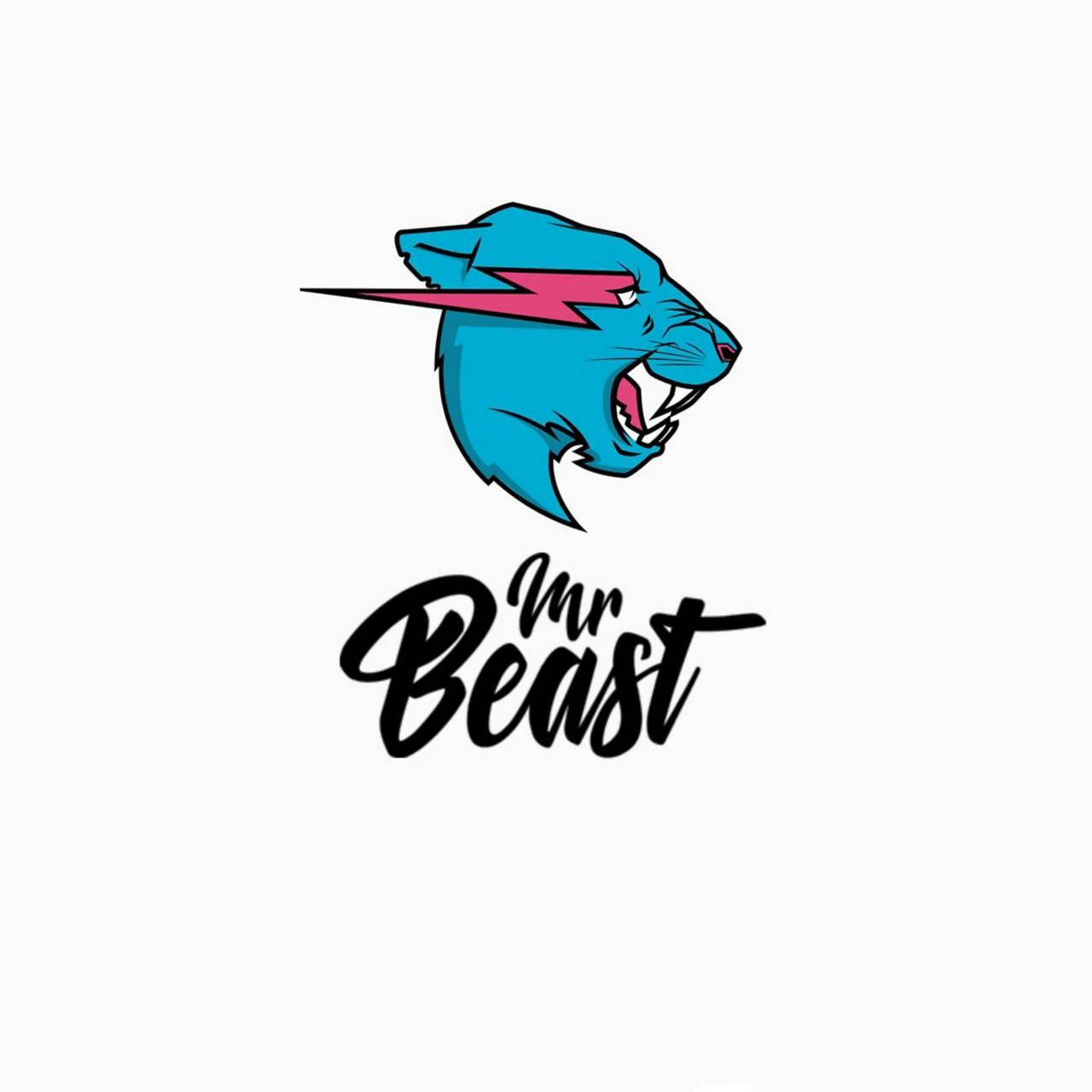 Mr Beast का जीवंत लोगो और वर्डमार्क वॉलपेपर