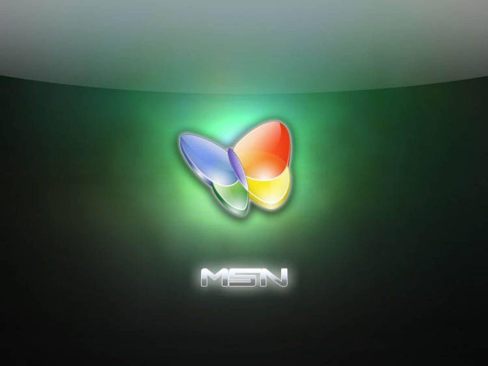 MSN हरी नियॉन लाइट्स वॉलपेपर