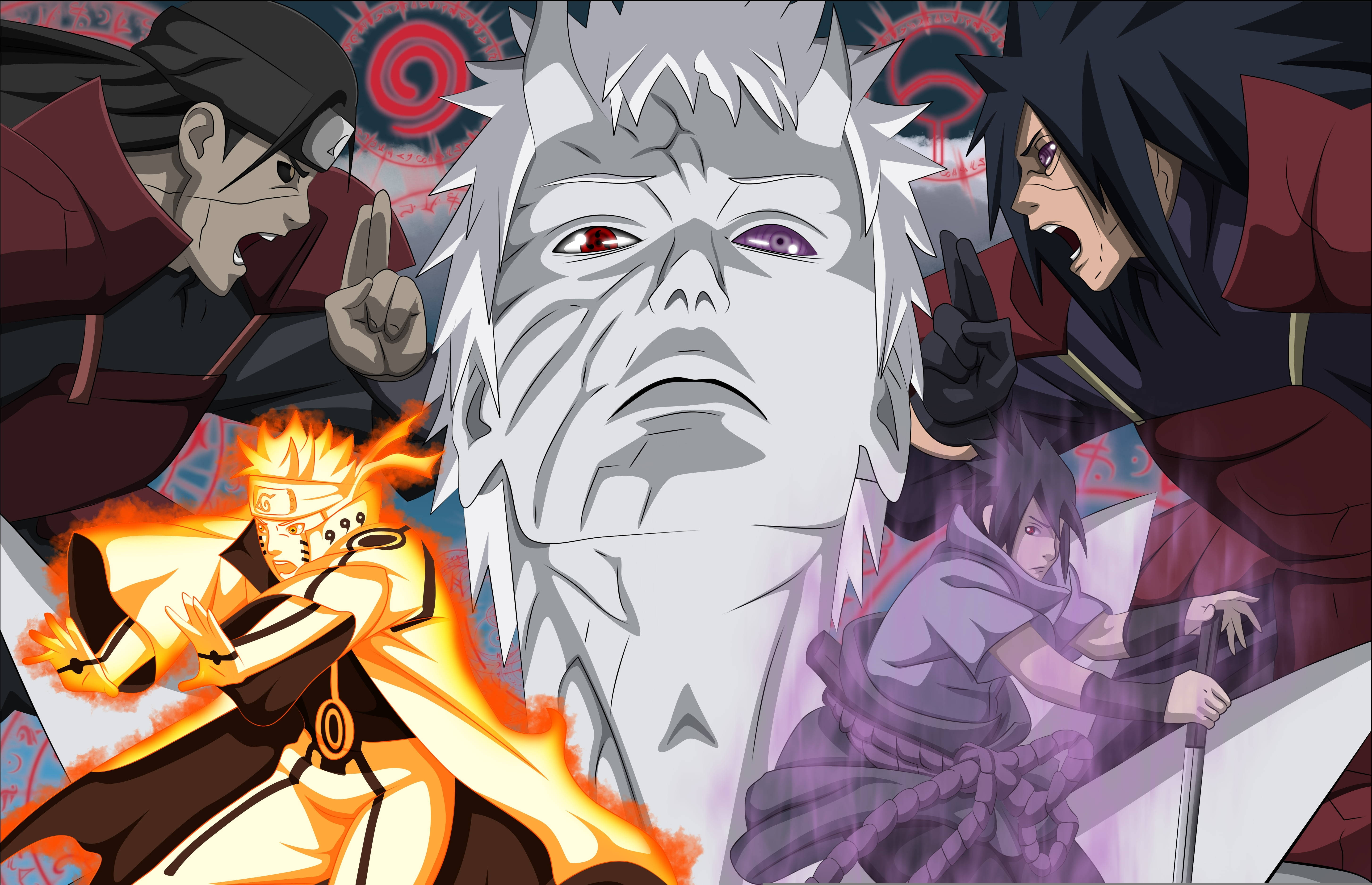 Naruto 4K Obito और Uchiha वॉलपेपर