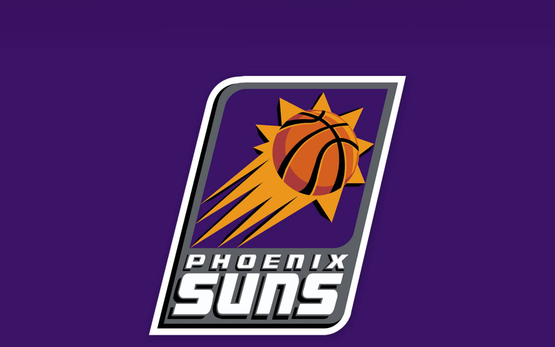 बैंगनी में NBA फीनिक्स सन्स लोगो वॉलपेपर
