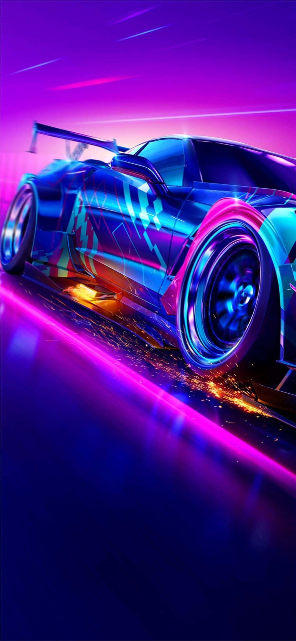 Need For Speed Heat पृष्ठभूमि नीले रंग वॉलपेपर