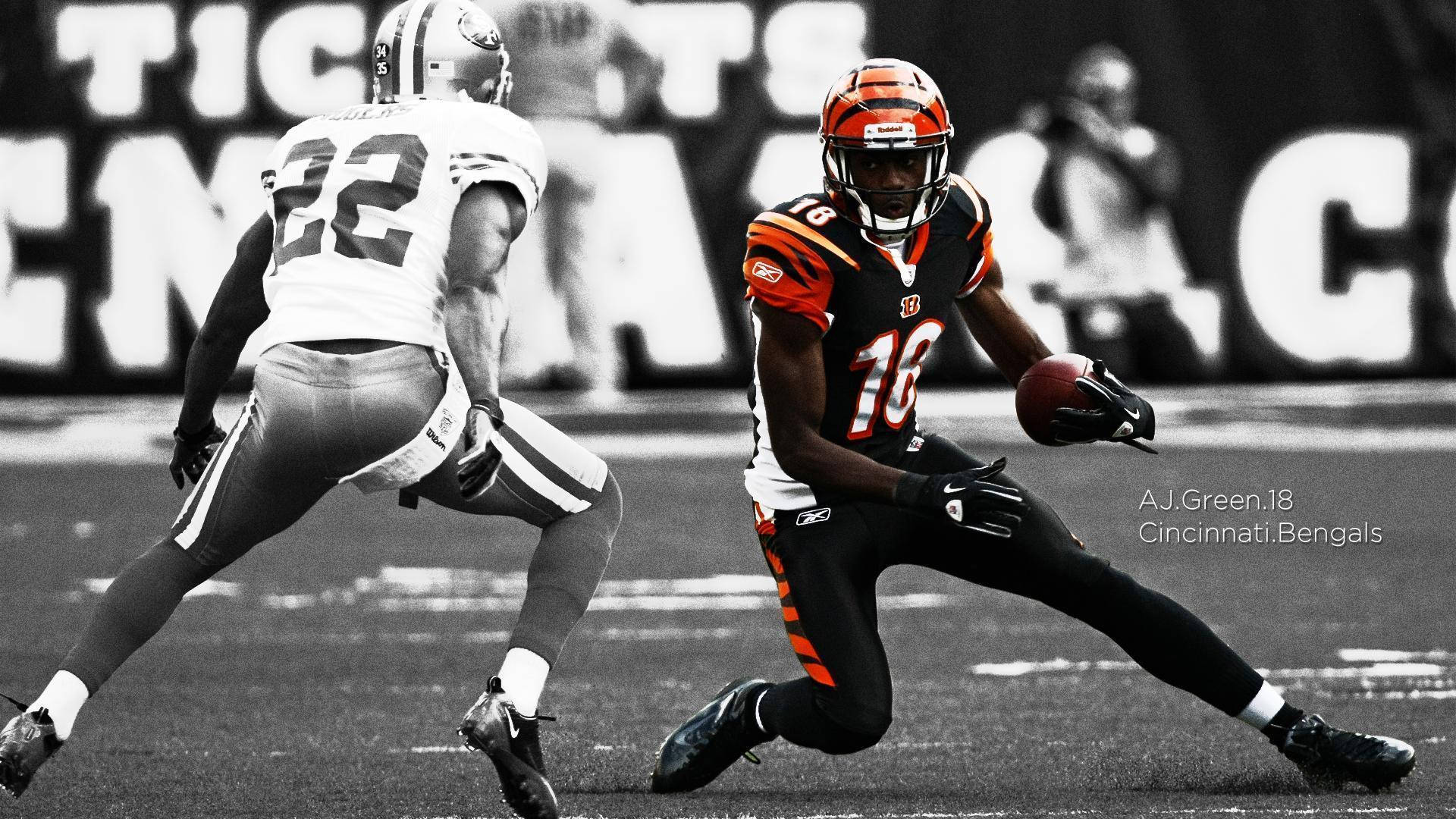 NFL फुटबॉल खिलाड़ी A.J. ग्रीन वॉलपेपर