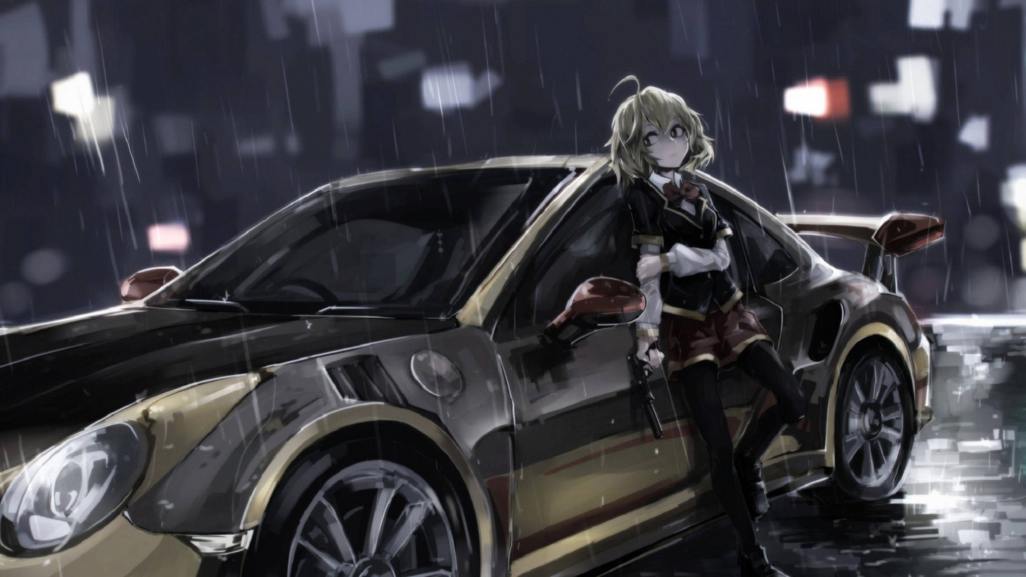 Nissan GT-R एनीमे कार वॉलपेपर