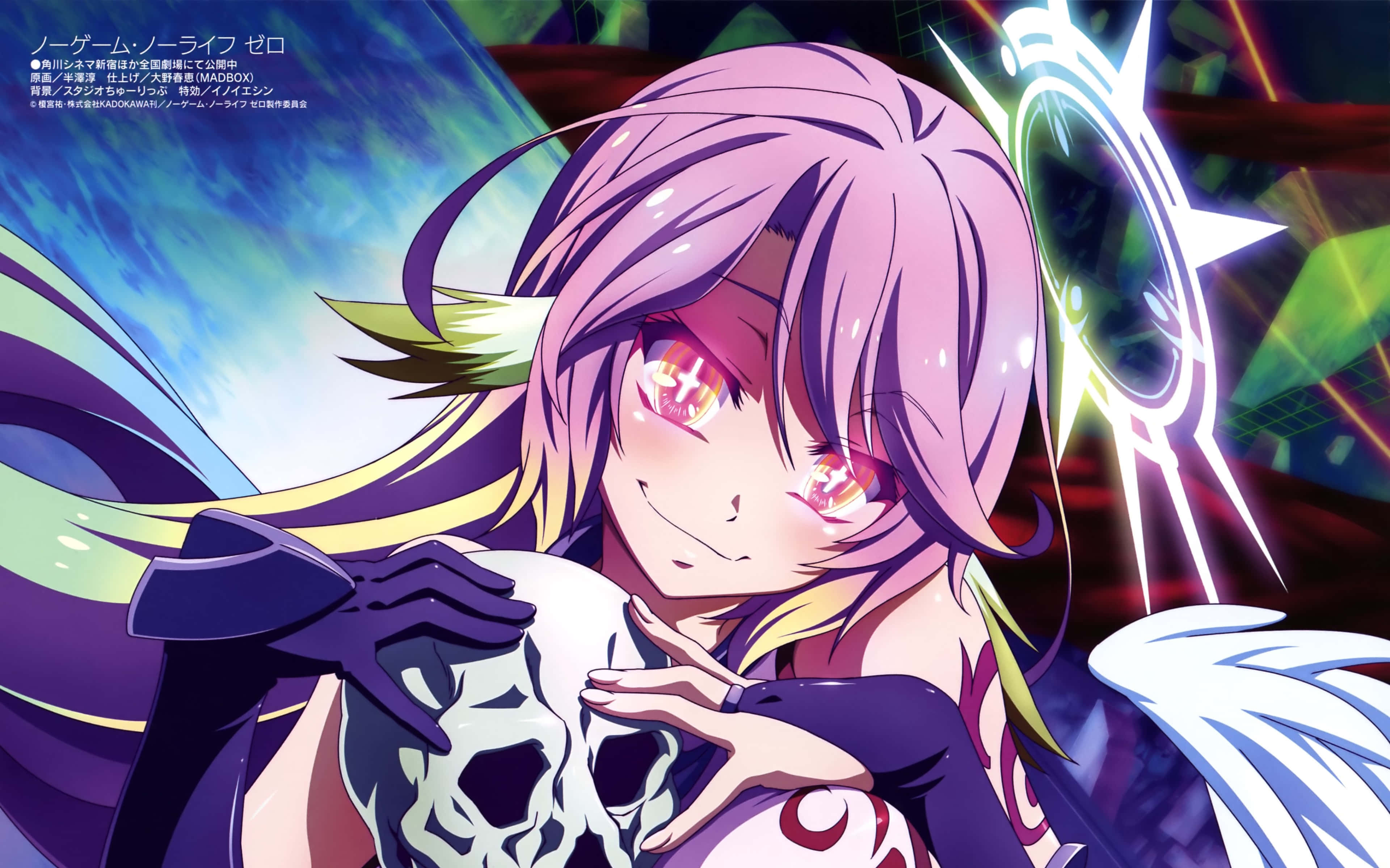 No Game No Life की दुनिया में दो गेमर्स अपनी ज़िंदगी का आनंद लेते हुए वॉलपेपर