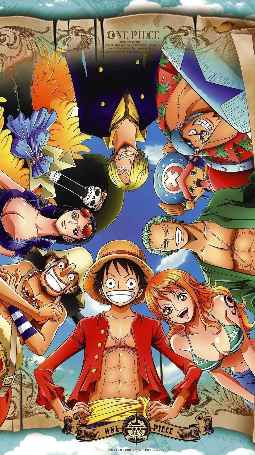 One Piece पात्र iPhone वॉलपेपर