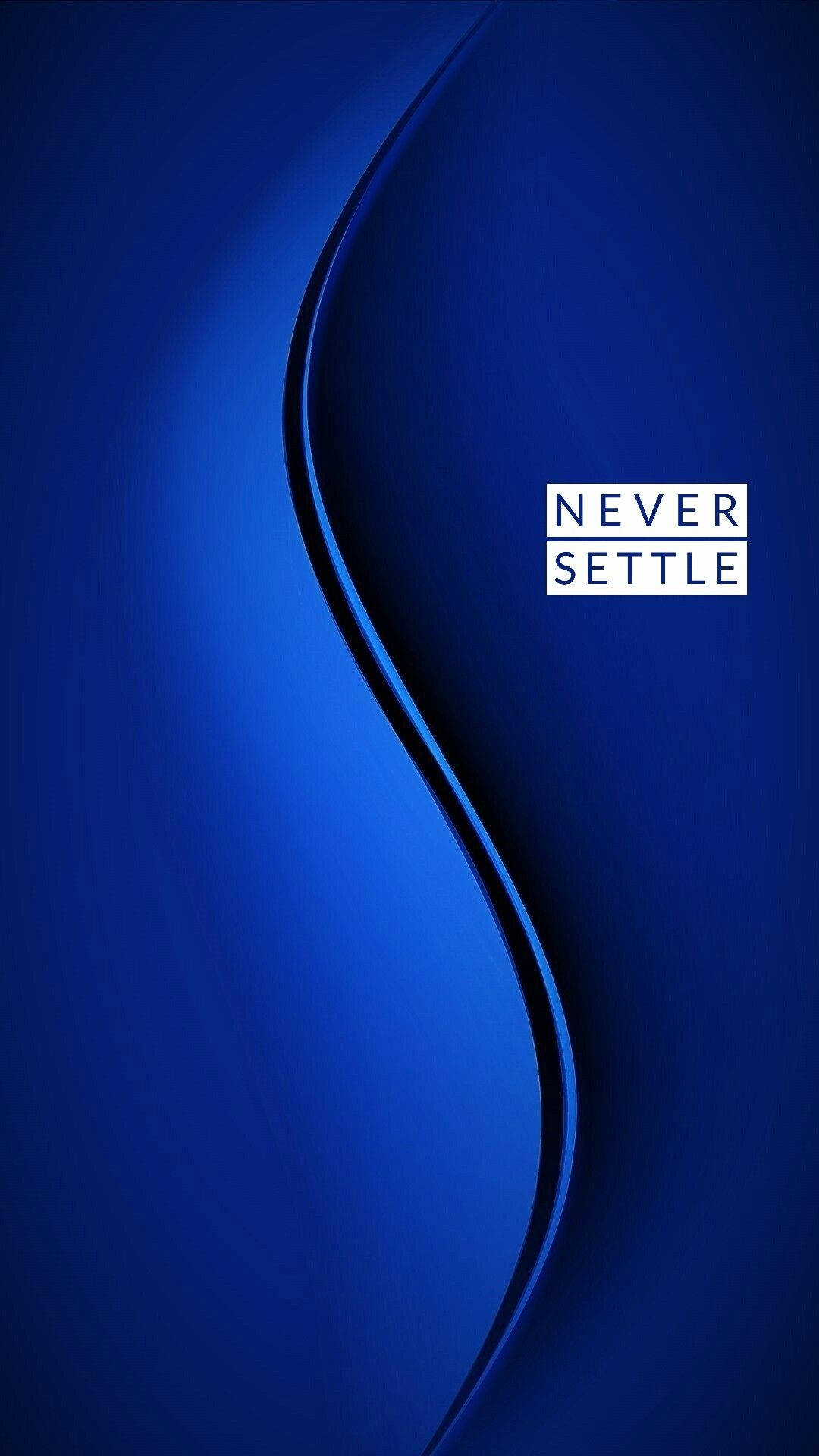 OnePlus Blue Curve वॉलपेपर