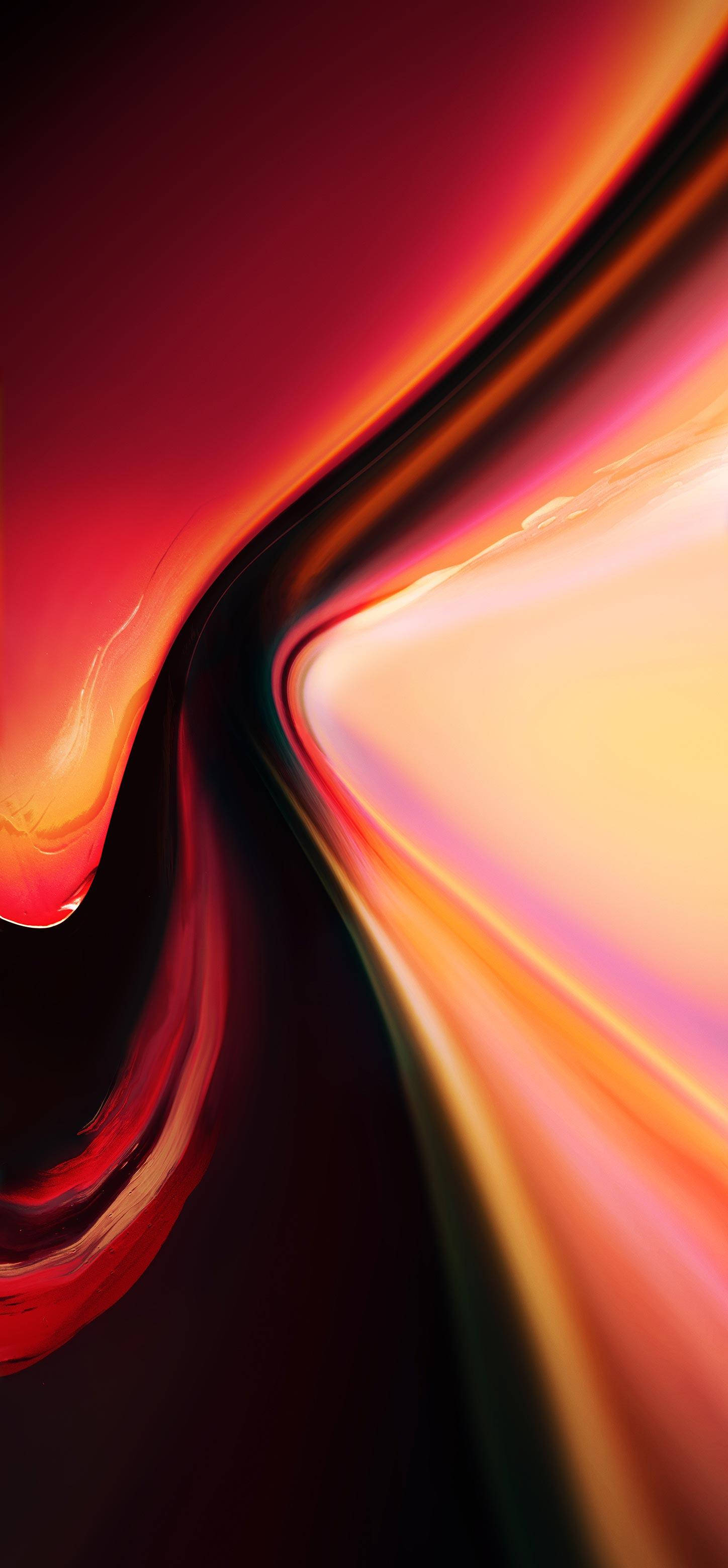 OnePlus नारंगी लहरें वॉलपेपर