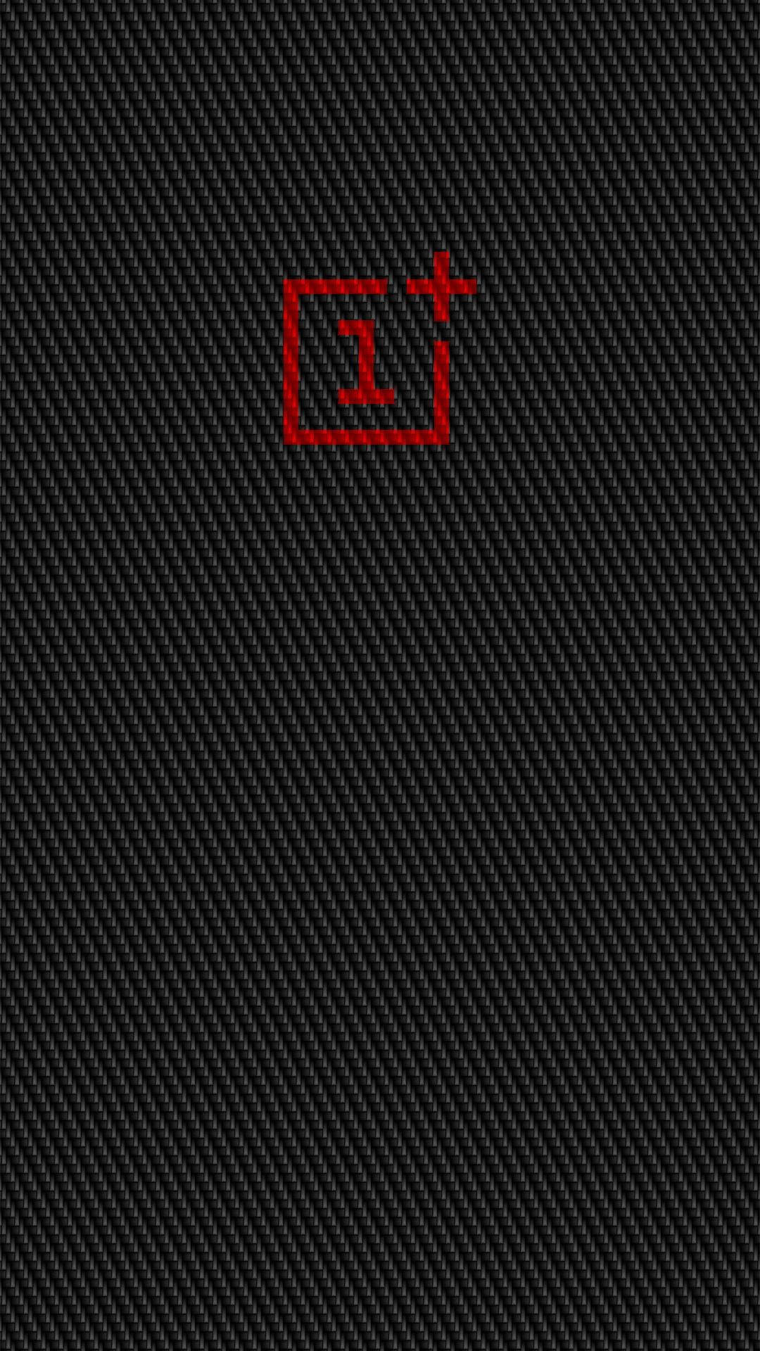 OnePlus लाल लोगो वॉलपेपर