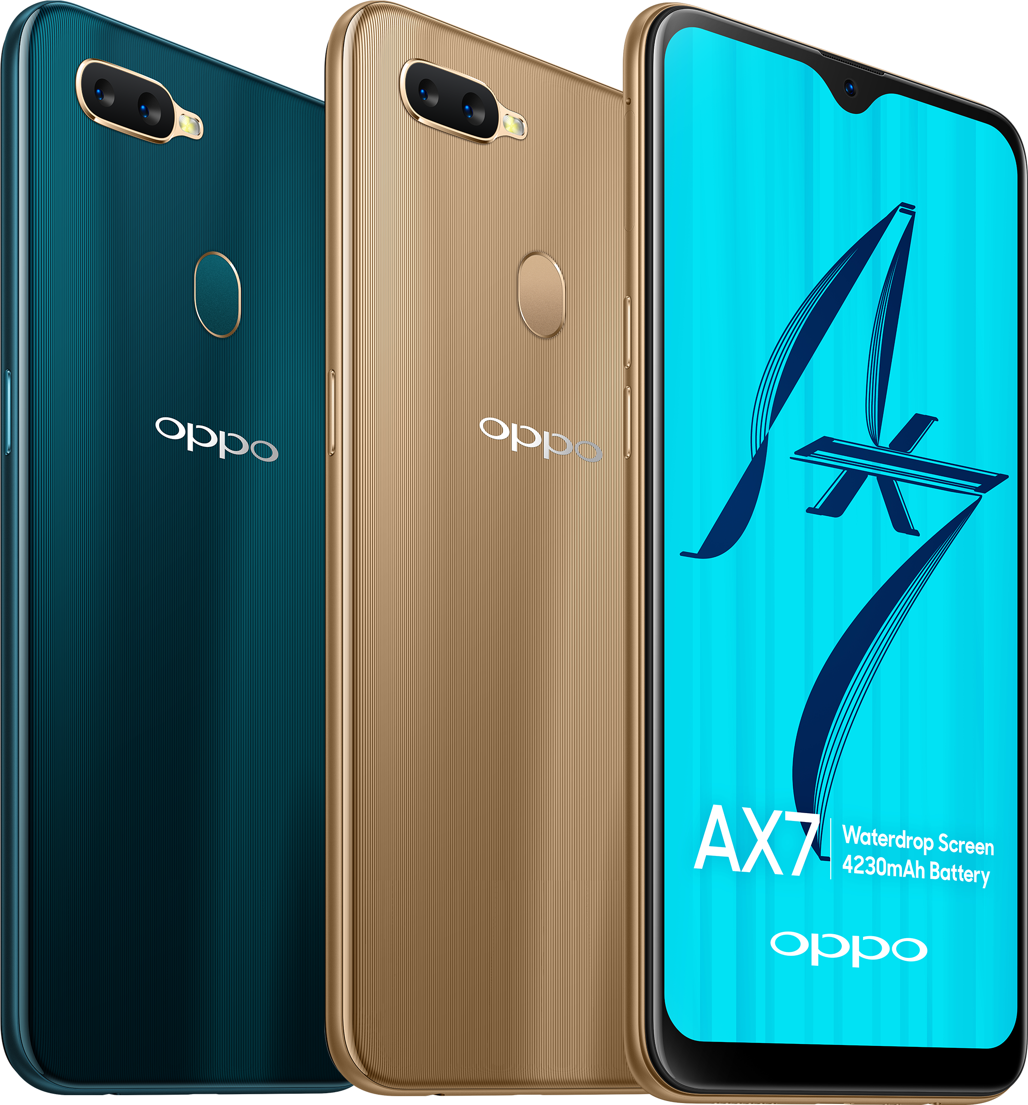 Oppo A X7 के दो रंग वेरिएंट वॉलपेपर