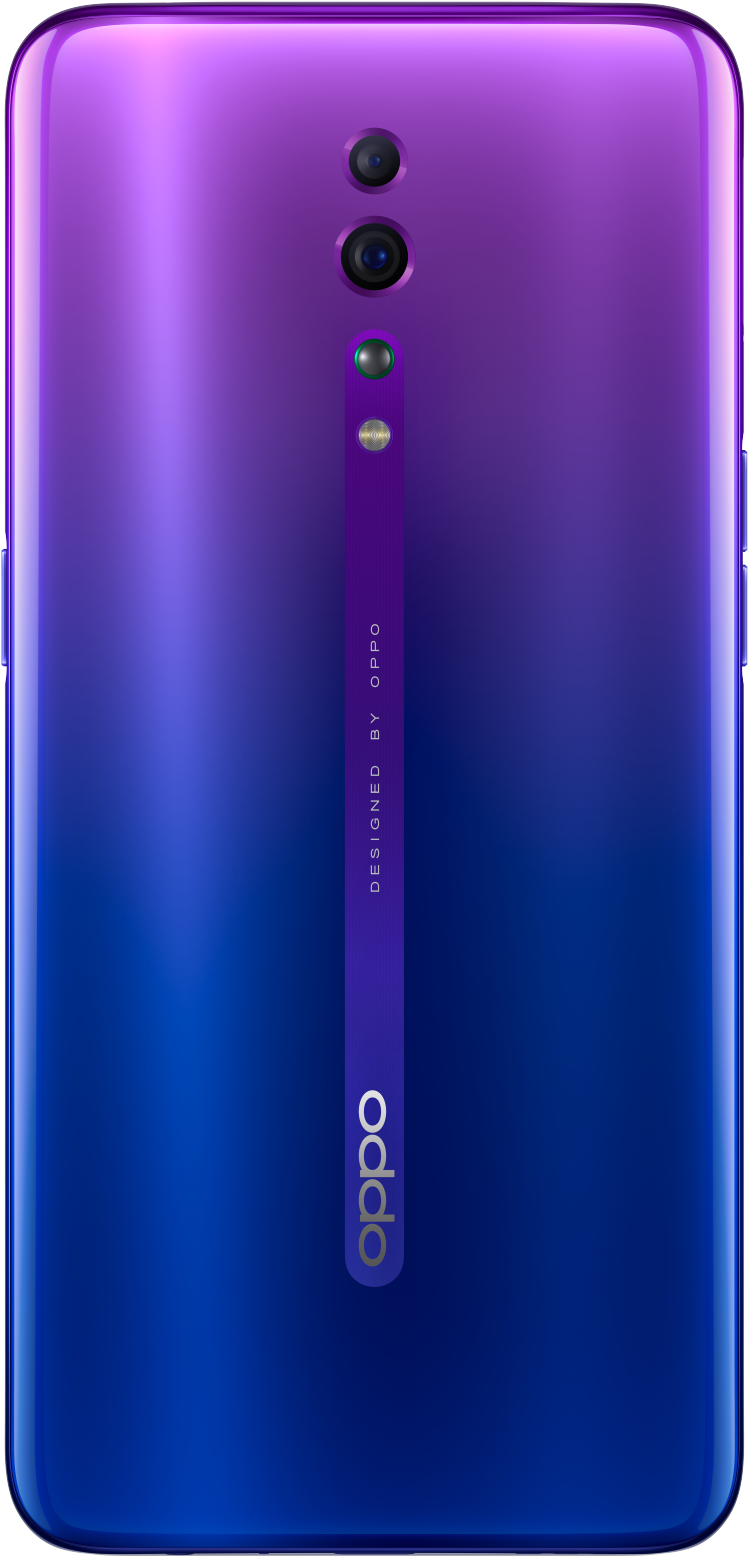 Oppo स्मार्टफोन पर्पल ग्रेडिएंट बैक कैमरा डिज़ाइन वॉलपेपर