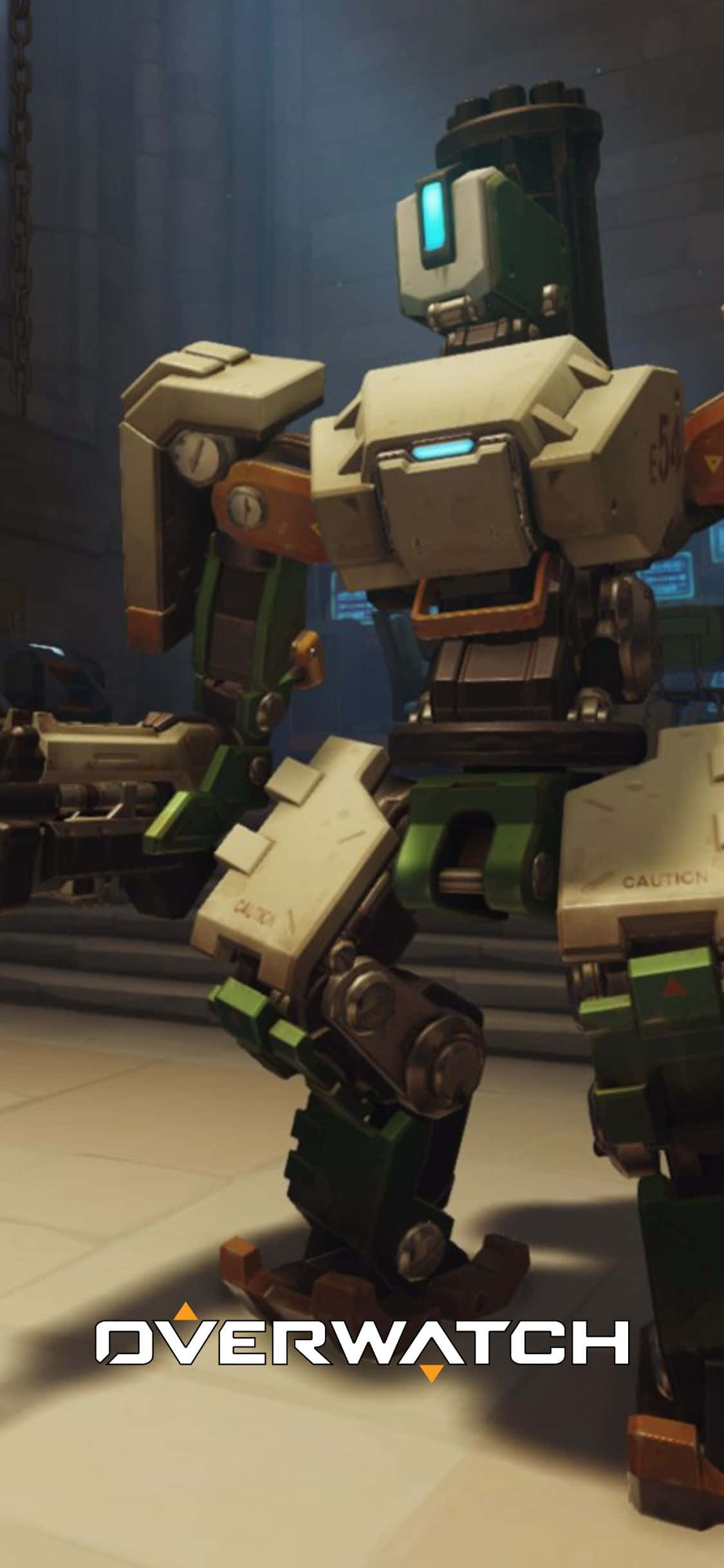 overwatch - बंदूक वाला एक रोबोट वॉलपेपर