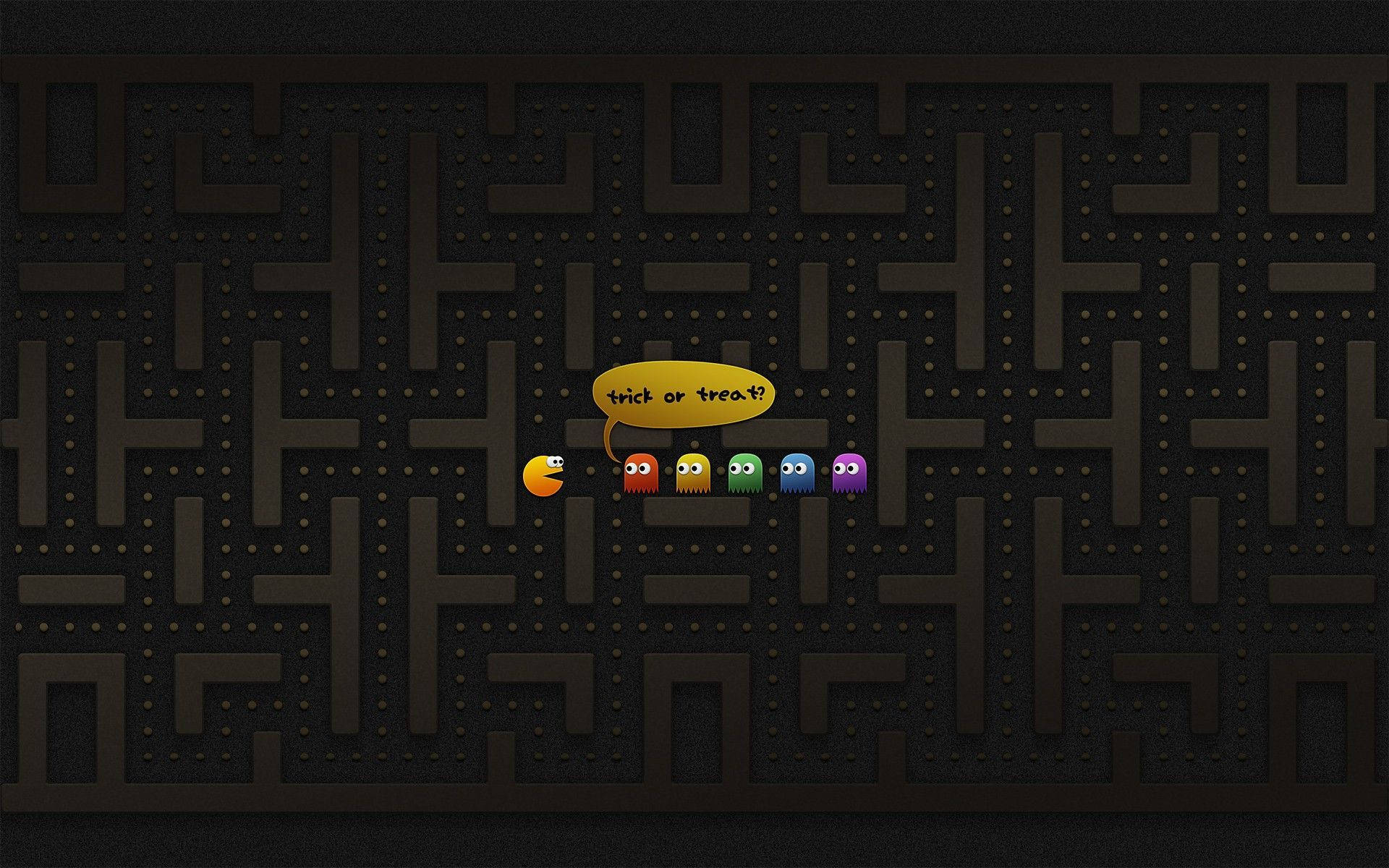 Pacman हैलोवीन लैपटॉप प्रोमो वॉलपेपर
