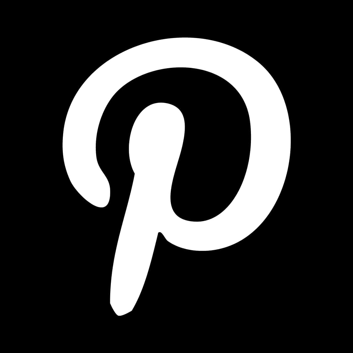 Pinterest लोगो काला और सफेद वॉलपेपर