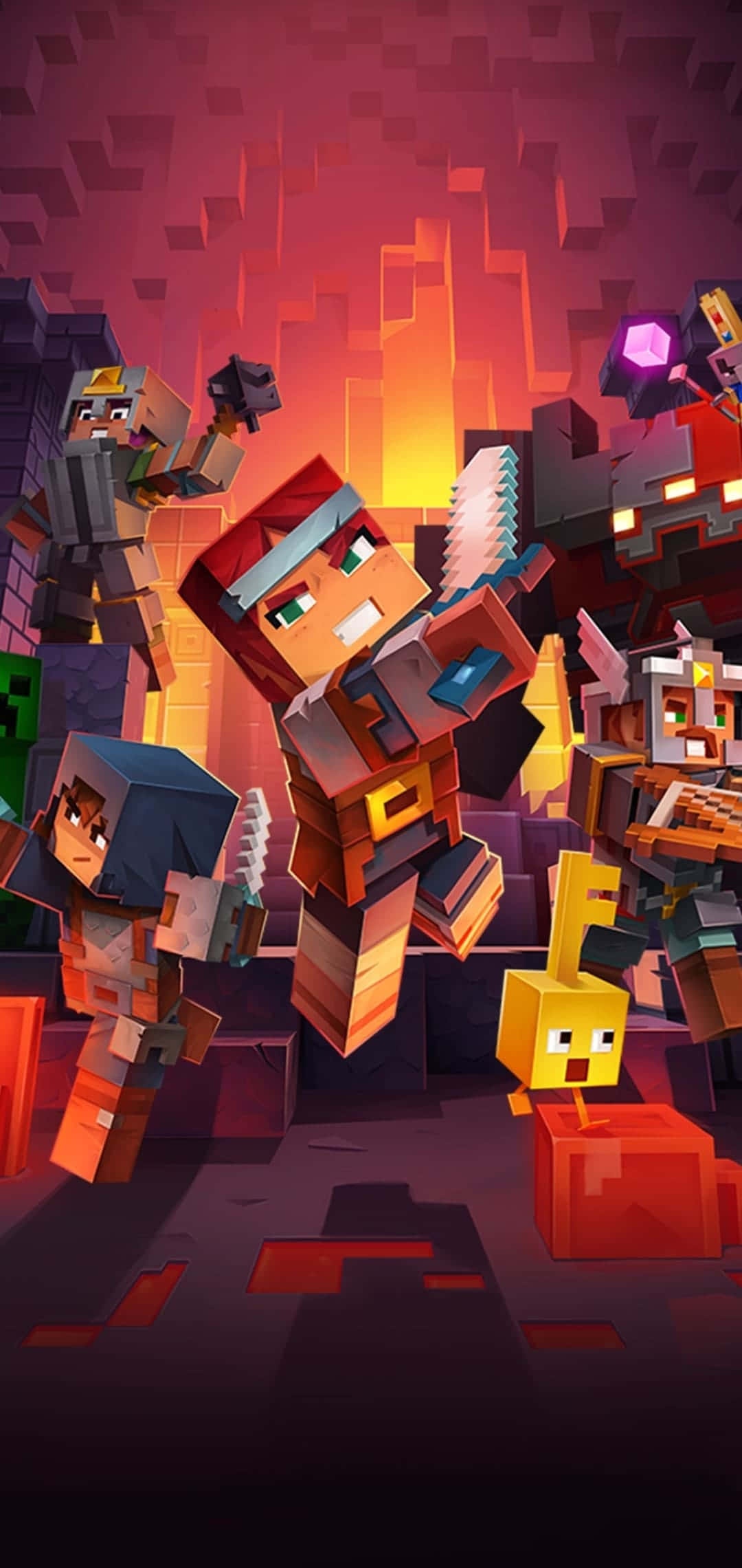 प्रमोशनल पोस्टर Pixel 3 Minecraft बैकग्राउंड वॉलपेपर