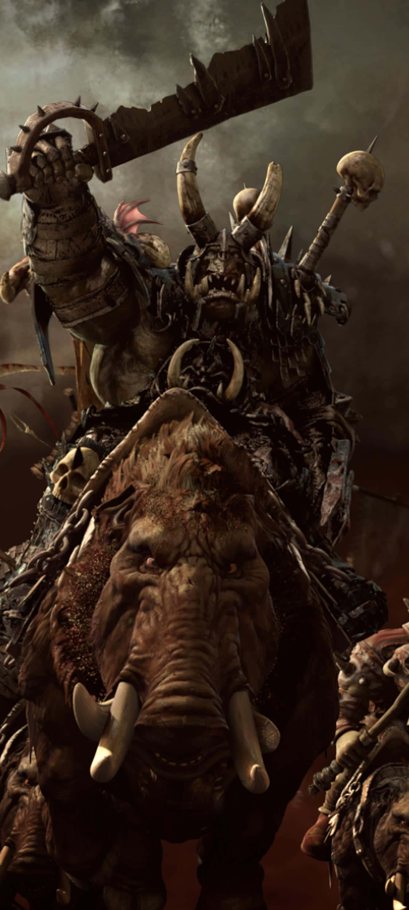 Pixel 3 XL के साथ एक महाकाव्य Total War Warhammer लड़ाई के लिए खुद को तैयार करें। वॉलपेपर
