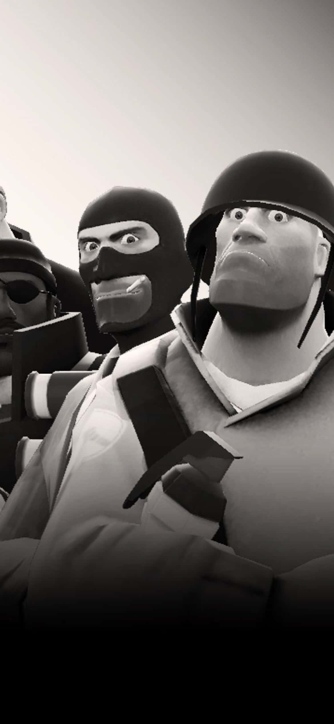 Pixel 3xl Team Fortress 2 पृष्ठभूमि स्पाई और सोल्जर वॉलपेपर