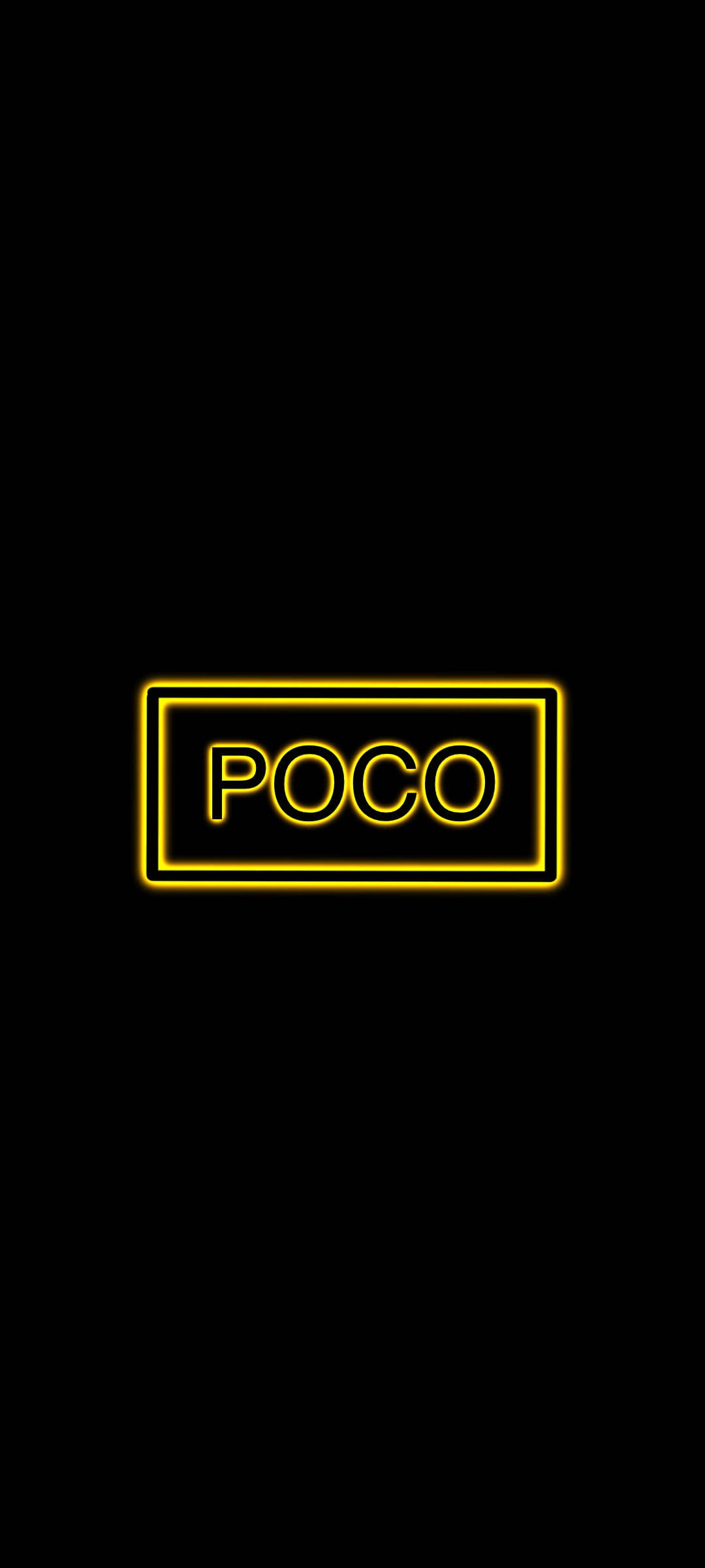 POCO X2 पीला फ़ॉन्ट वॉलपेपर