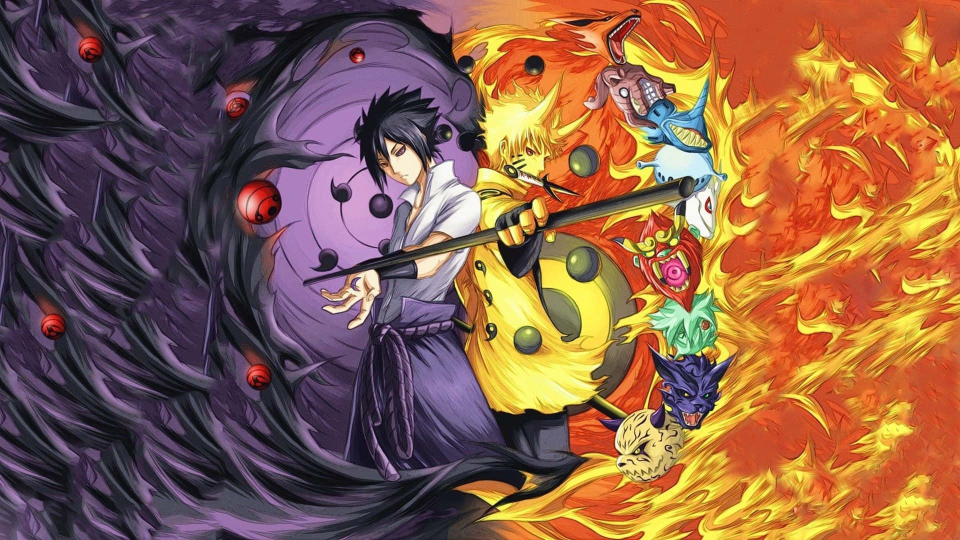 PS4 Naruto वीडियो गेम के मुख्य पात्र वॉलपेपर