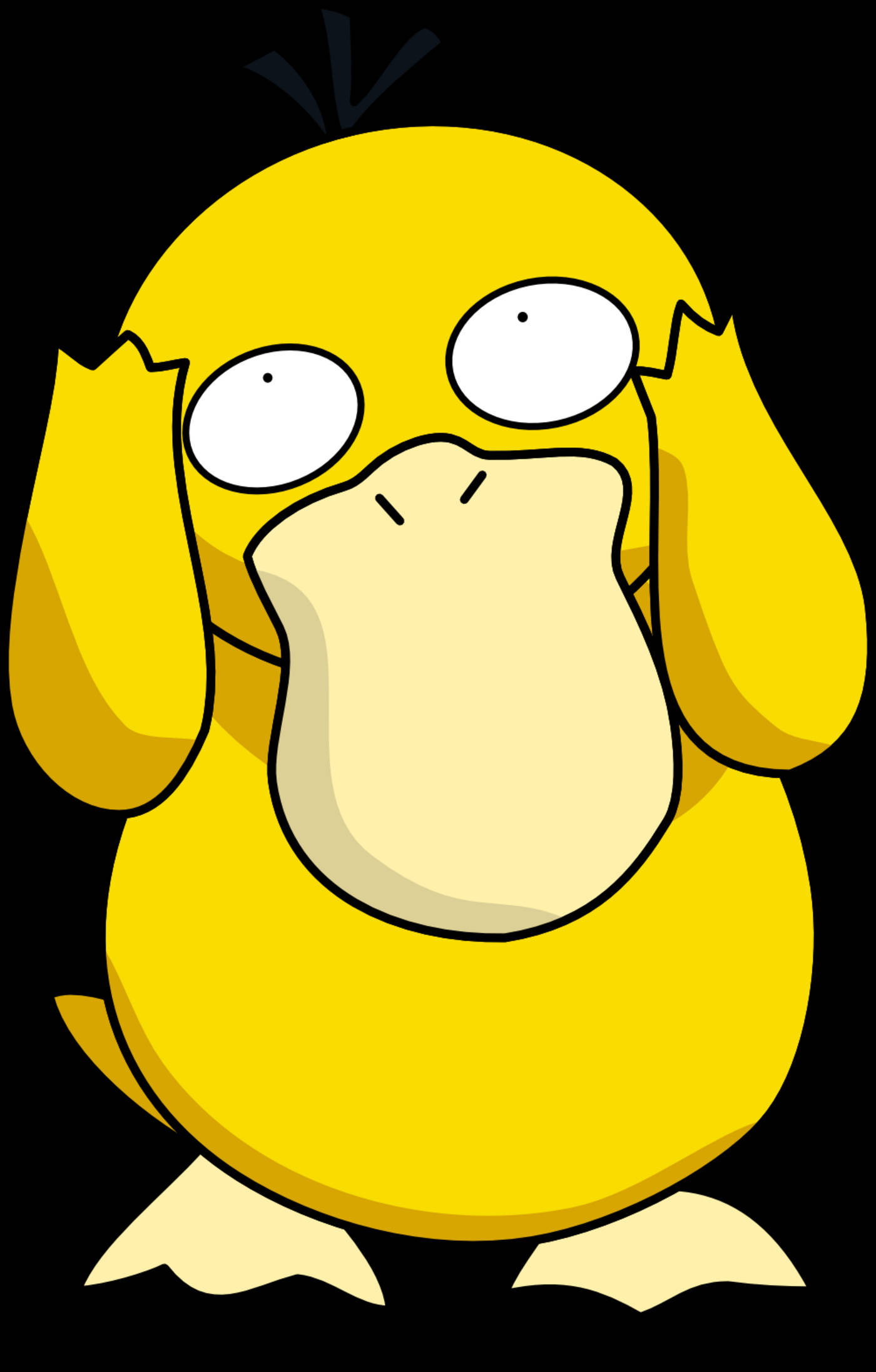 "Psyduck की तरह शरारती बनो!" वॉलपेपर