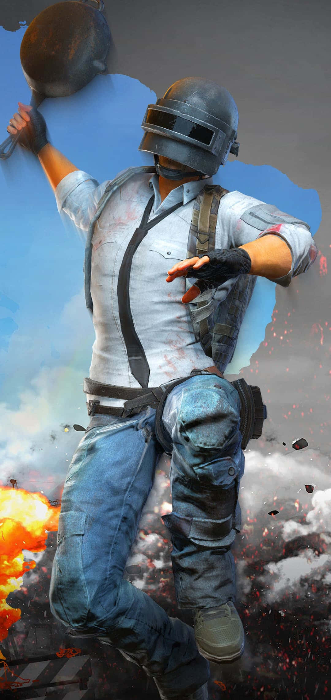 PUBG कॉन्करर फ्राइंग पैन वॉलपेपर
