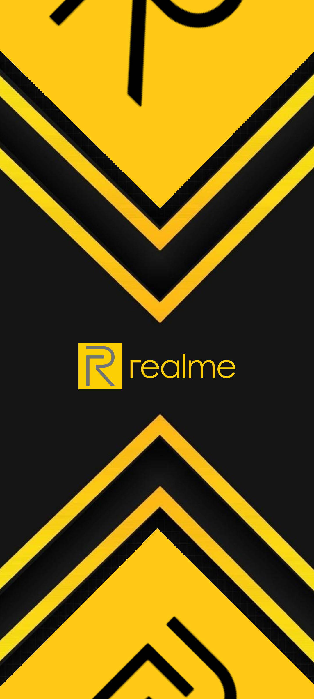 Realme लोगो दो बिंदु वॉलपेपर