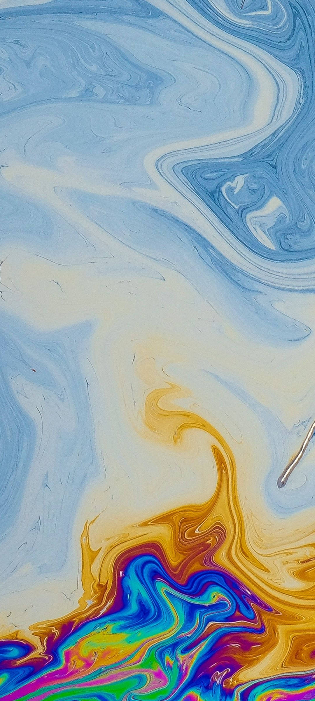 Redmi Note 10 पानी पर रंगीन तेल वॉलपेपर
