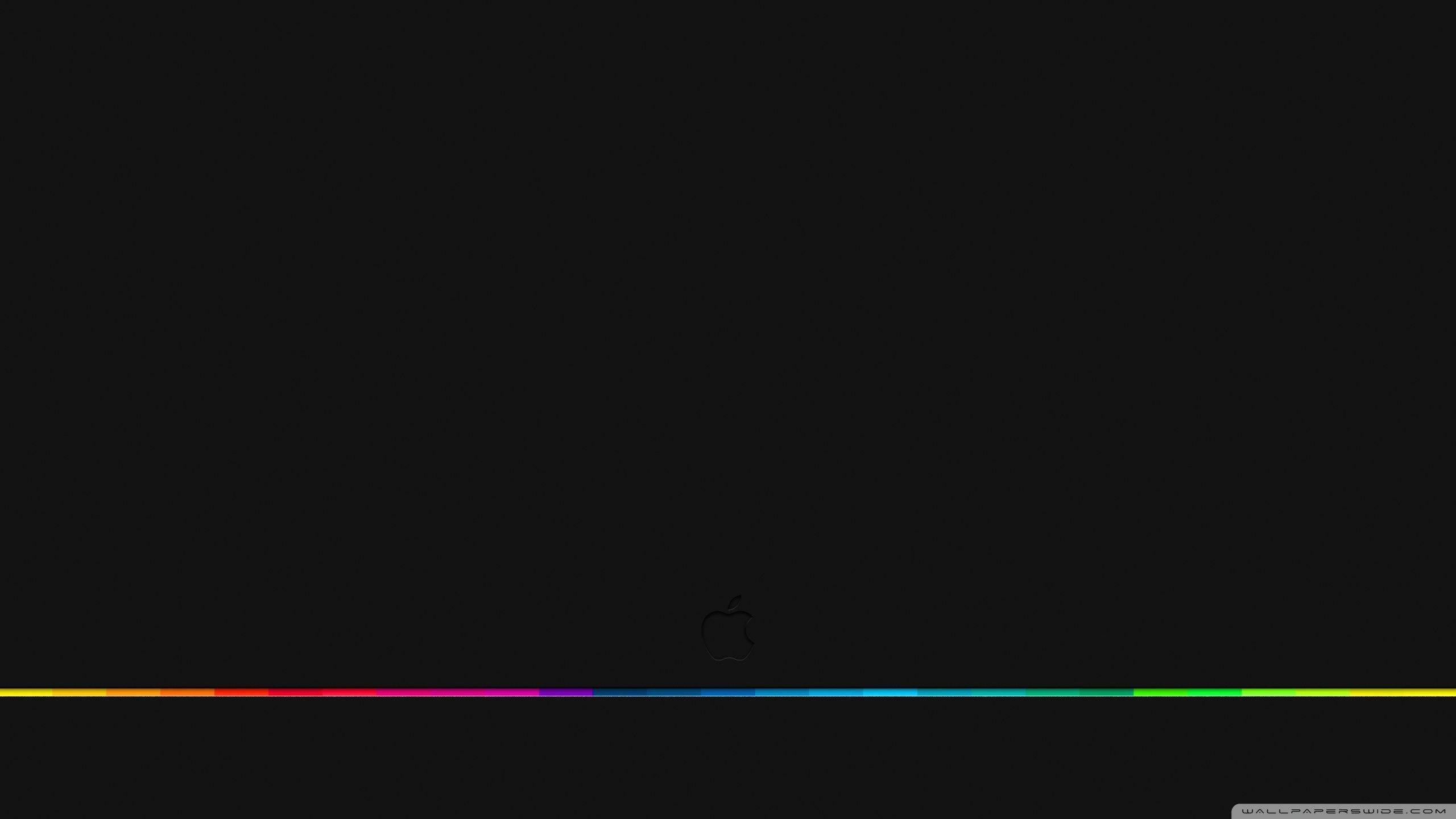 RGB 4K लाइन एप्पल लोगो वॉलपेपर