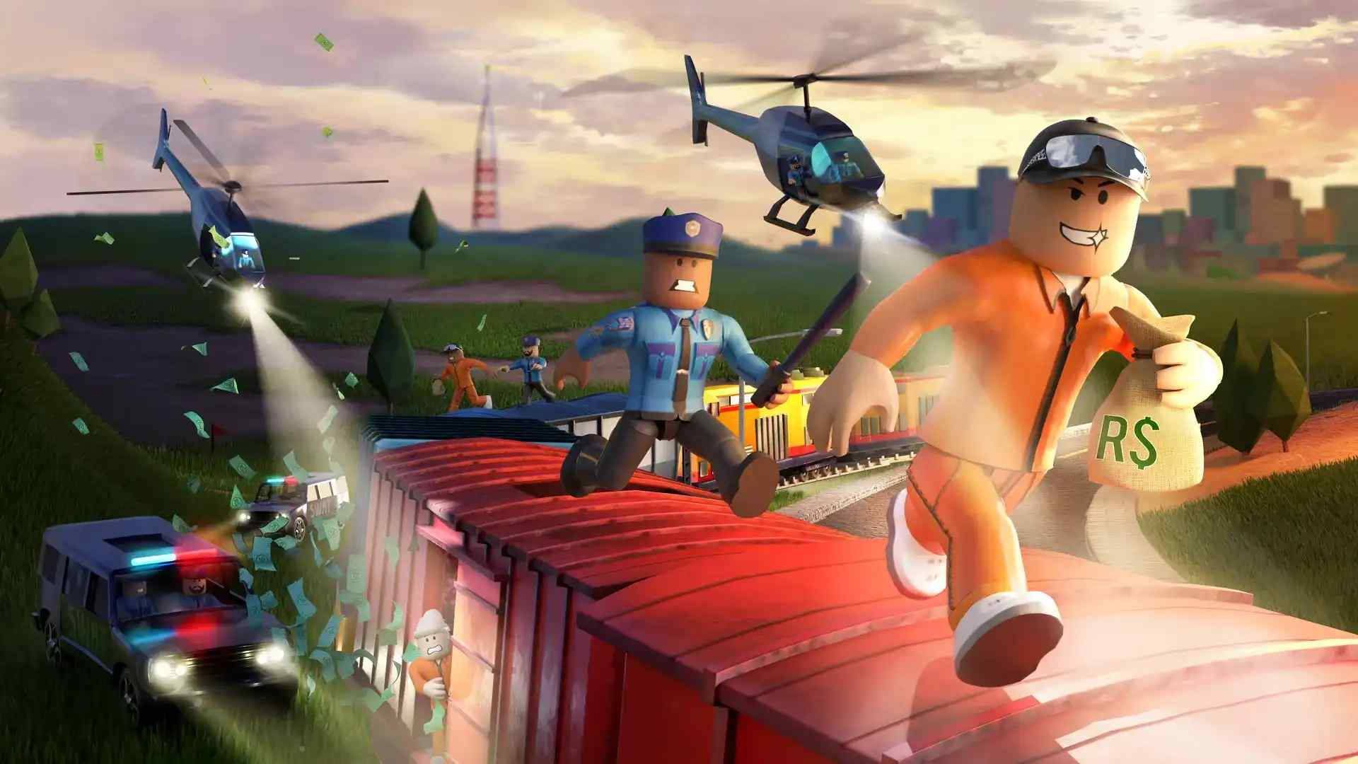 कूल Roblox चोर का पीछा वॉलपेपर
