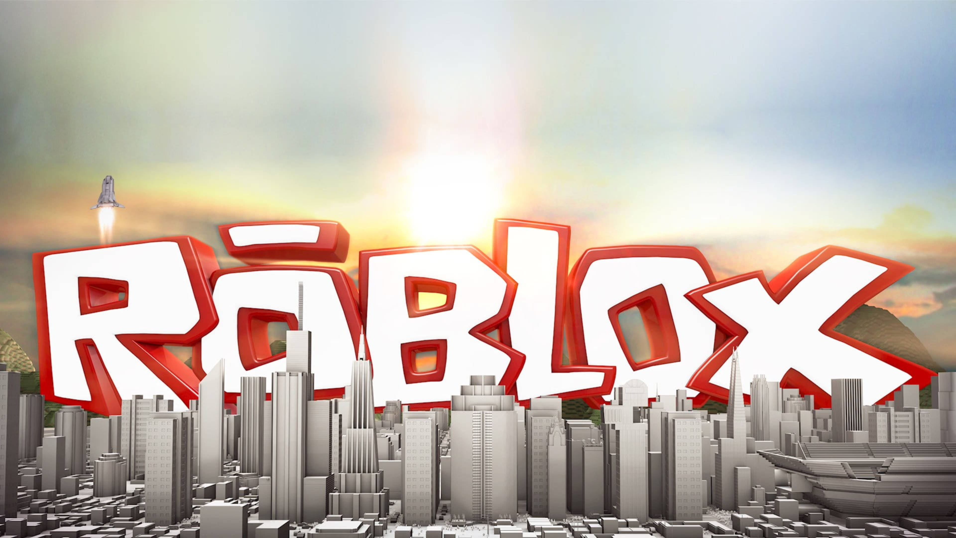 कैप्शन: जुड़ें, बनाएं, प्रेरित करें – Roblox 4K गेमिंग पोस्टर वॉलपेपर