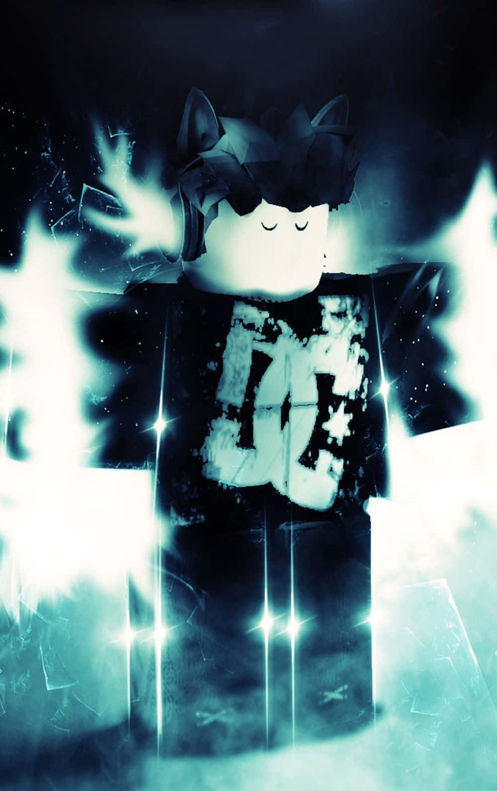 Roblox Emo DC कैरेक्टर iPhone वॉलपेपर