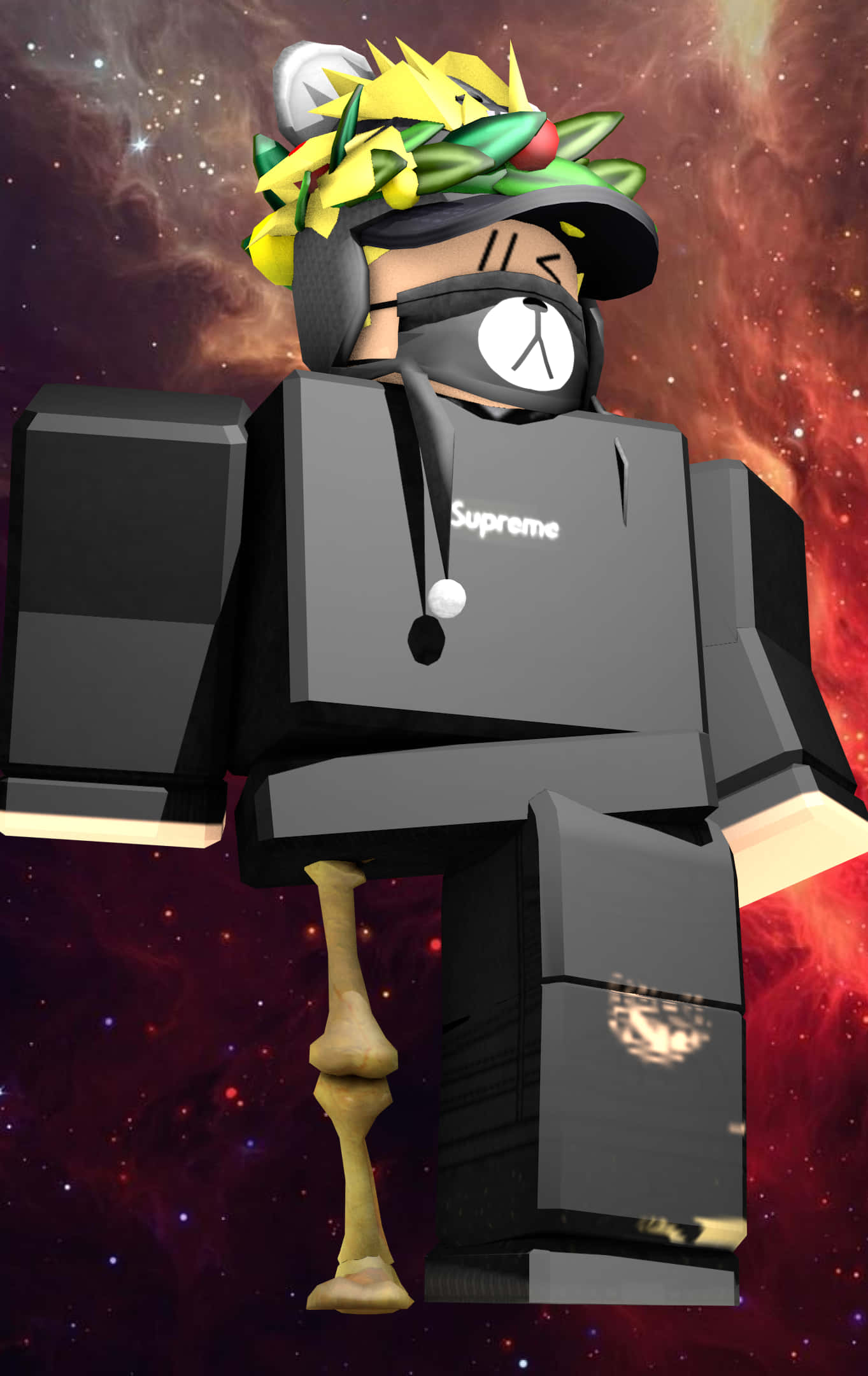 कूल अनोखा कैरेक्टर Roblox iPhone वॉलपेपर