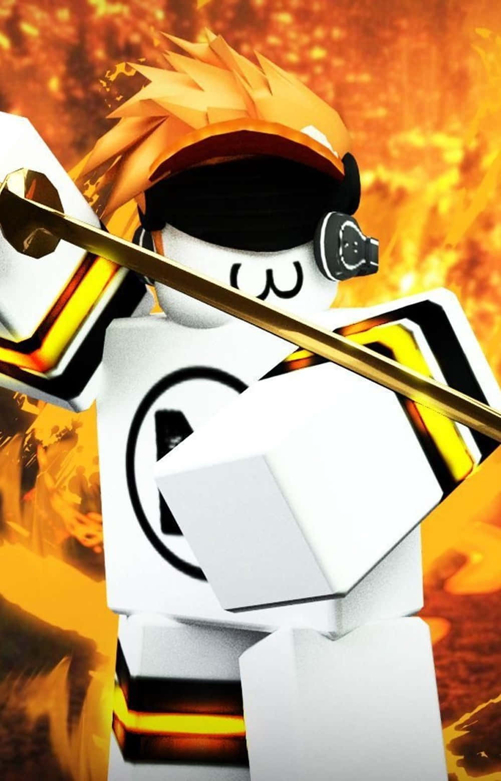 Roblox कैरेक्टर डिज़ाइन तलवार iPhone वॉलपेपर
