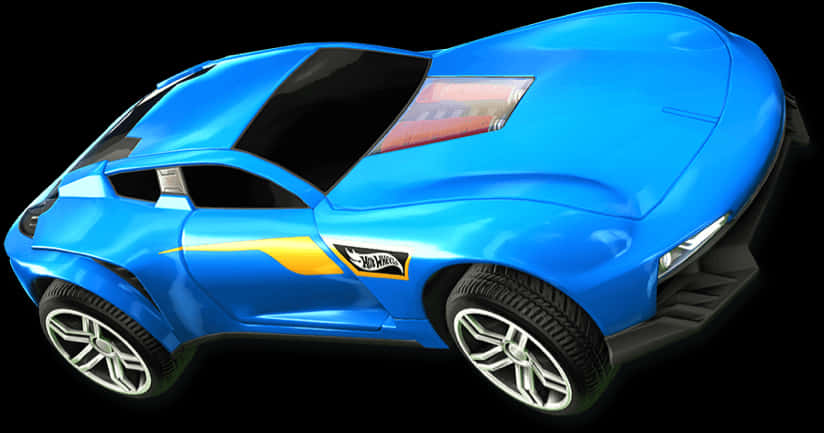Rocket League नीली कार रेंडर वॉलपेपर