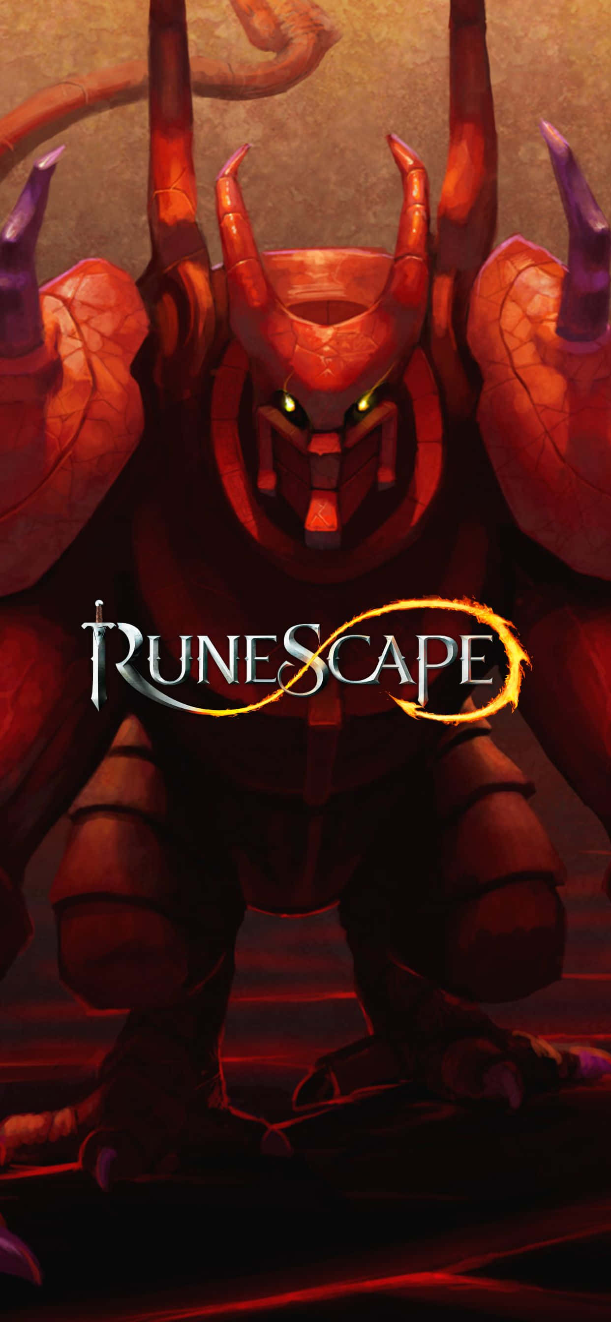 runescape - लाल सींग वाला एक दानव वॉलपेपर