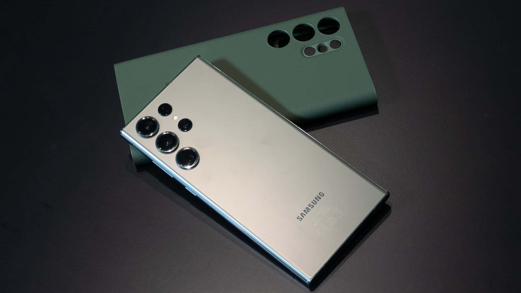 Samsung S23 Ultra स्मार्टफोन प्रदर्शन वॉलपेपर