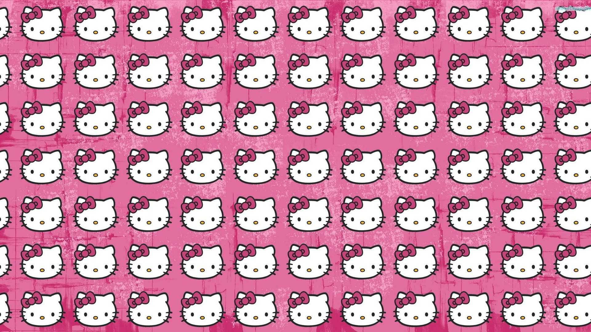 Sanrio डेस्कटॉप हैलो किट्टी फेस पैटर्न वॉलपेपर