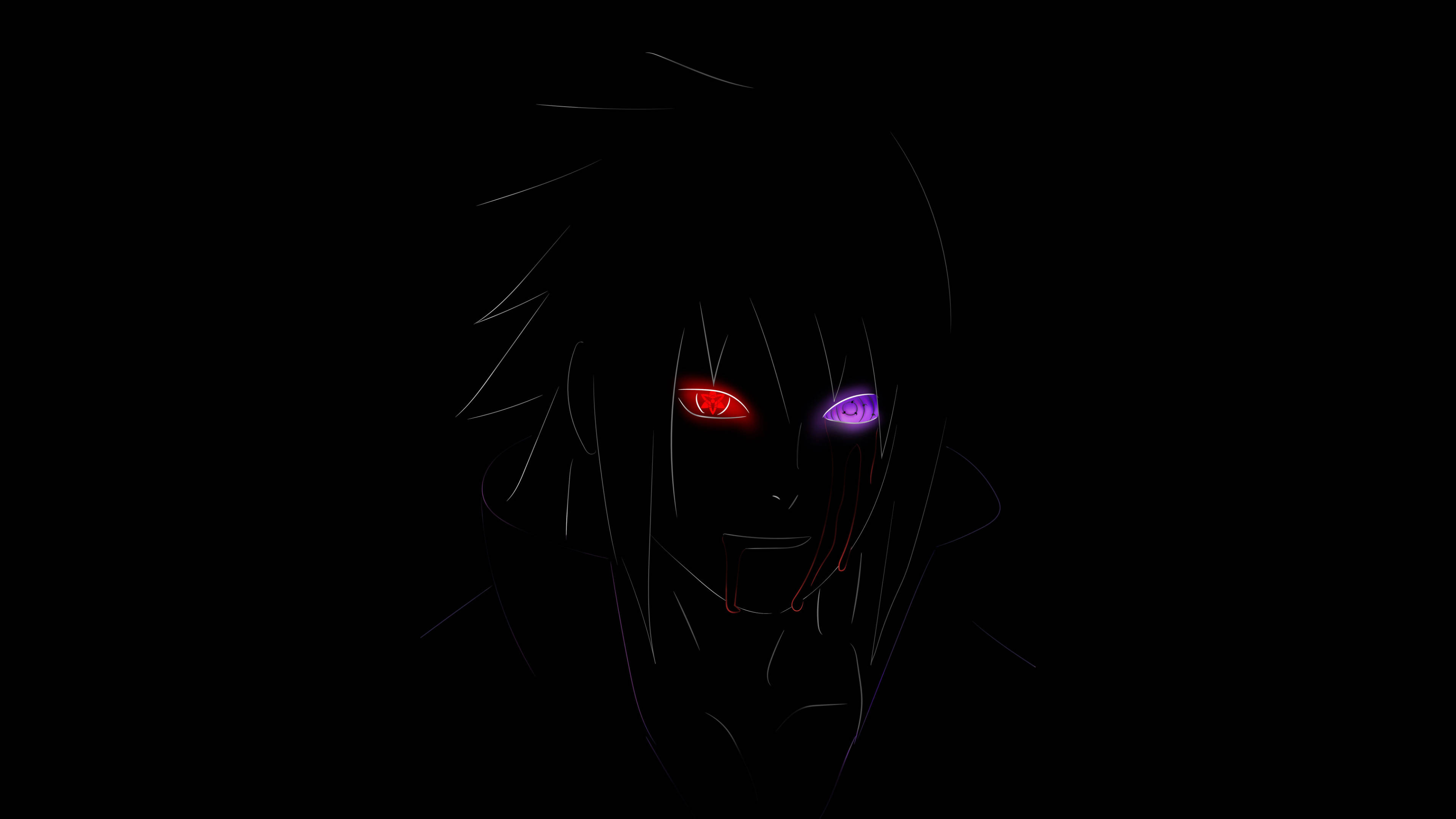 Sasuke ब्लैक 4K वॉलपेपर