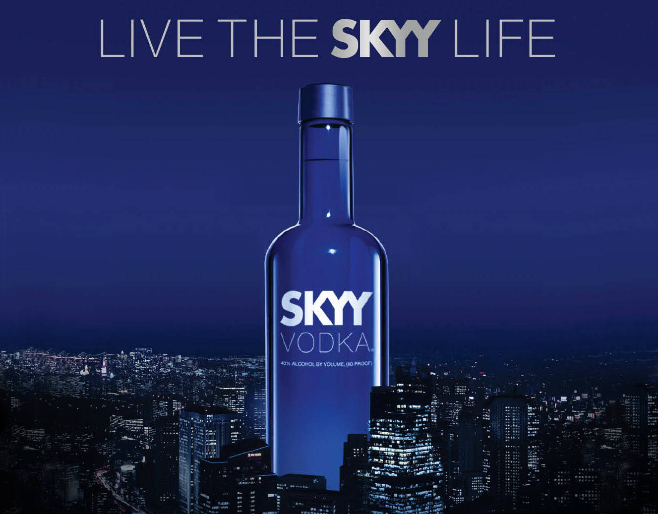 Skyy Vodka Live The Skyy Life पोस्टर वॉलपेपर