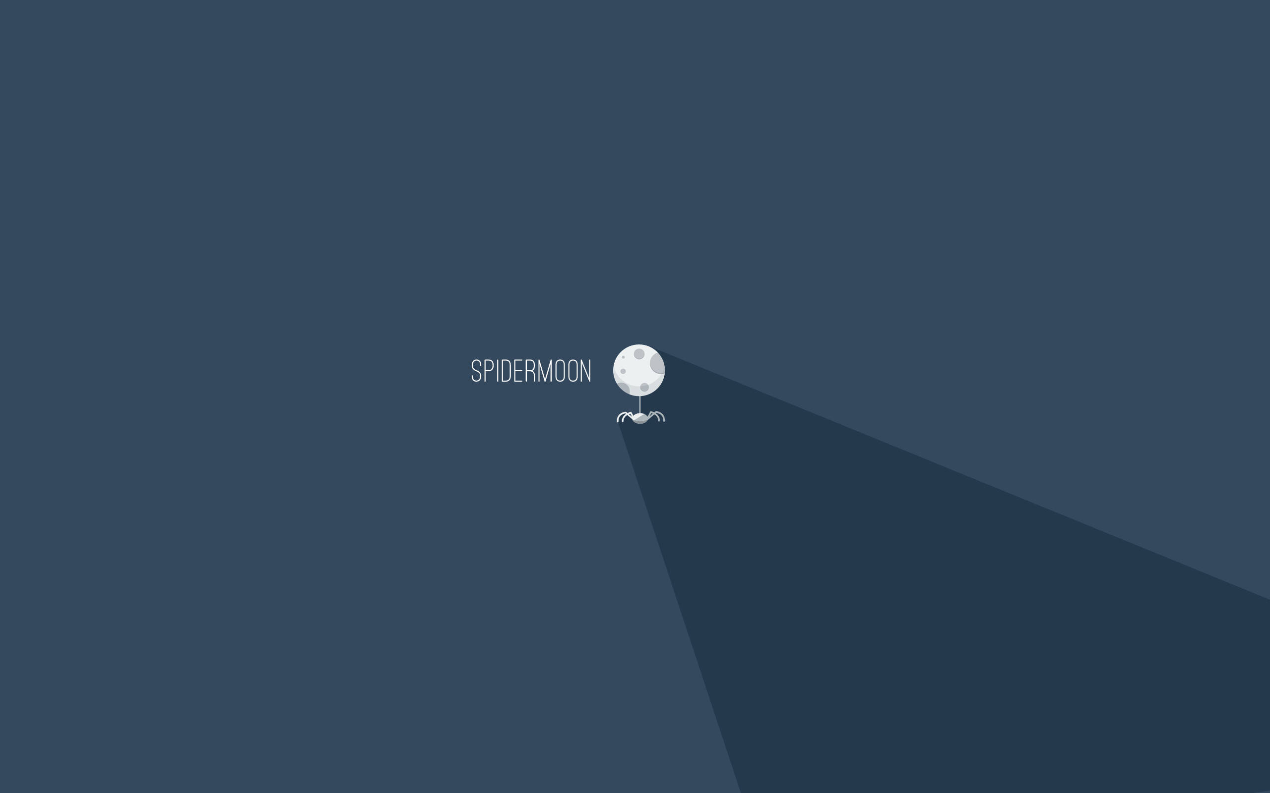 Spidermoon न्यूनतम सौंदर्य लैपटॉप वॉलपेपर