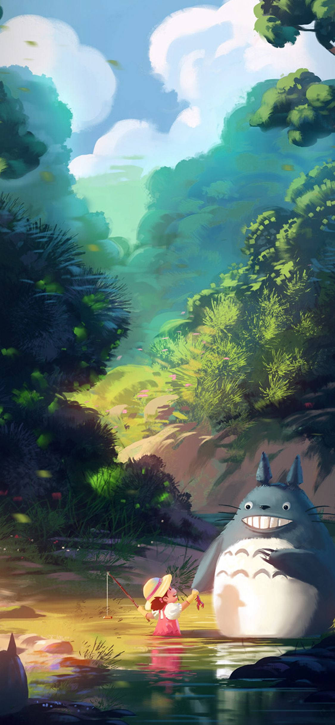 Studio Ghibli iPhone माई नेबर टोटोरो वॉलपेपर