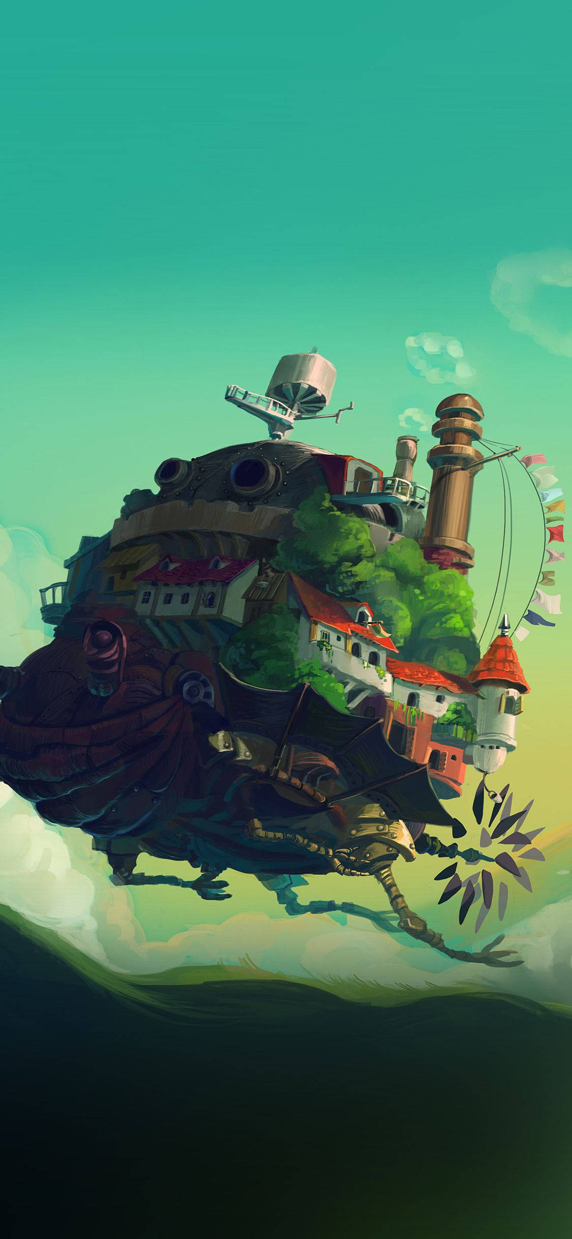 Studio Ghibli iPhone Howl's Moving Castle वॉलपेपर